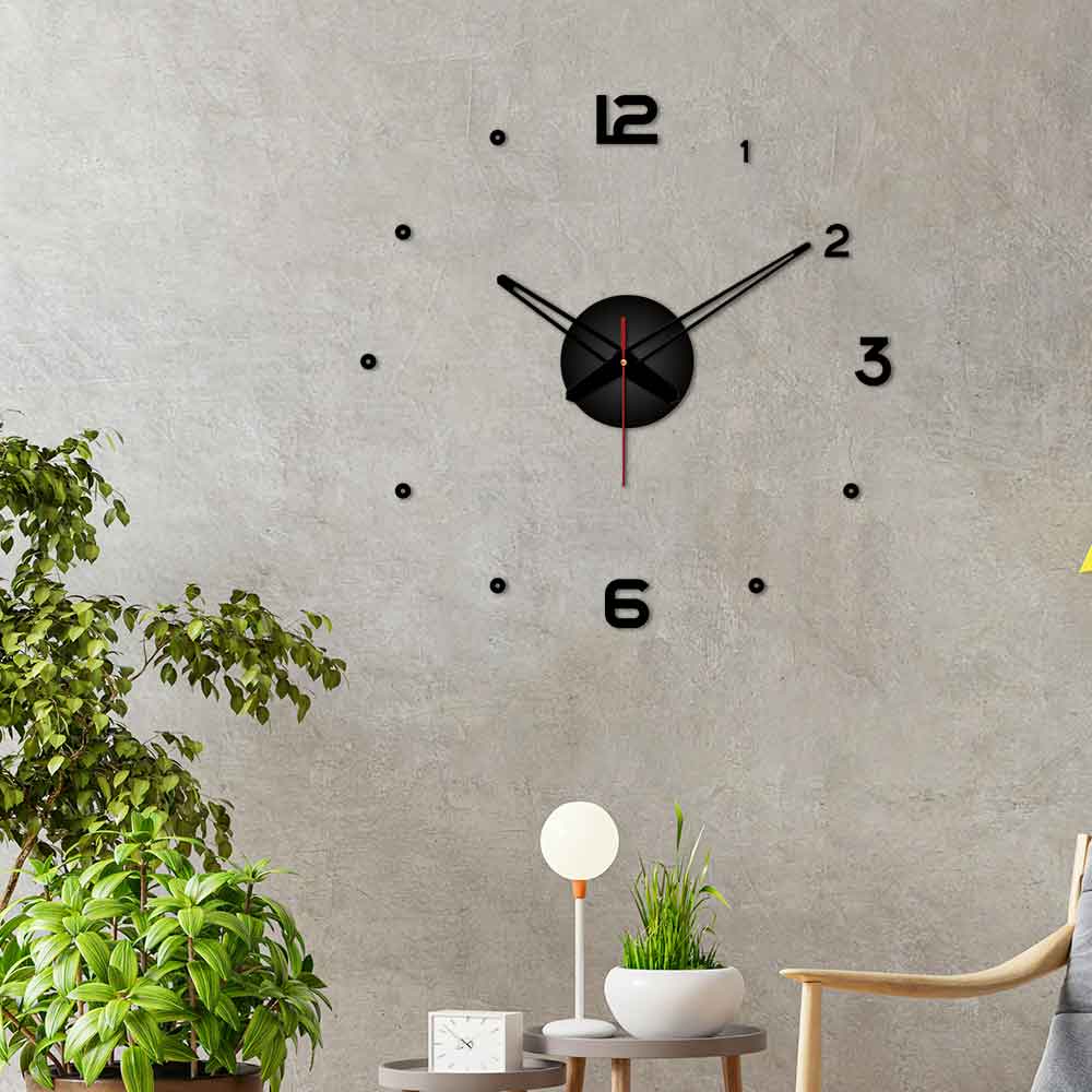 Numbers with Dots Designer Big Size 3D Infinity Wall Clock - Image 3