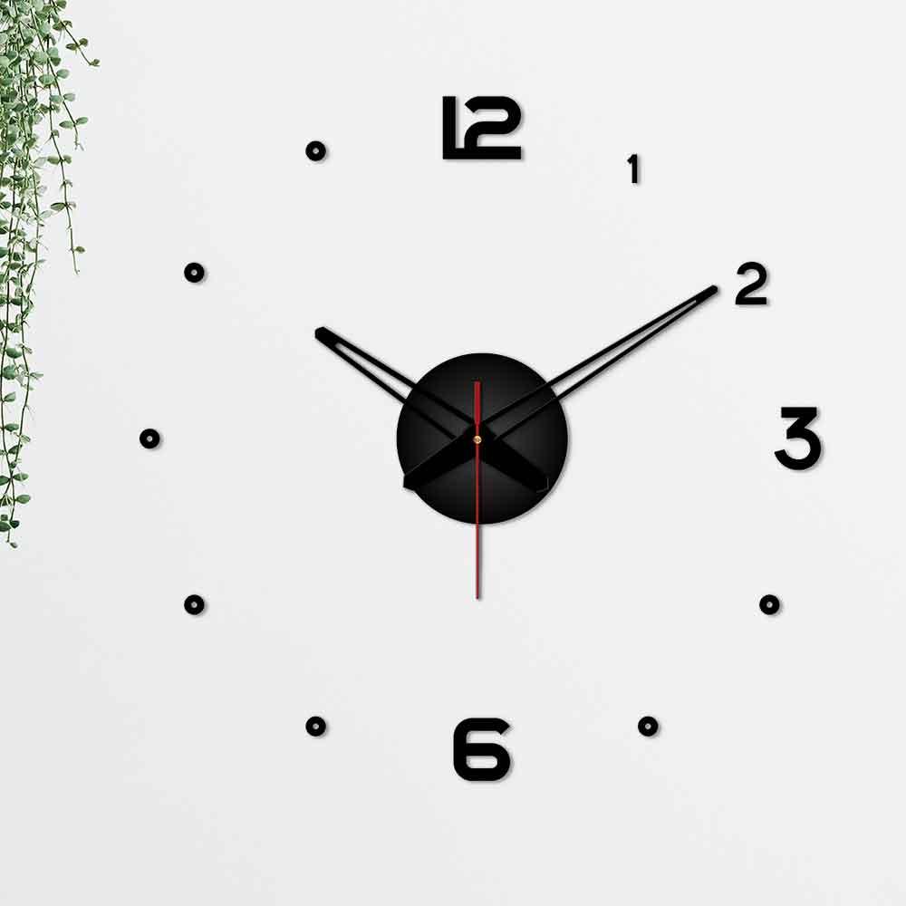Numbers with Dots Designer Big Size 3D Infinity Wall Clock - Image 5