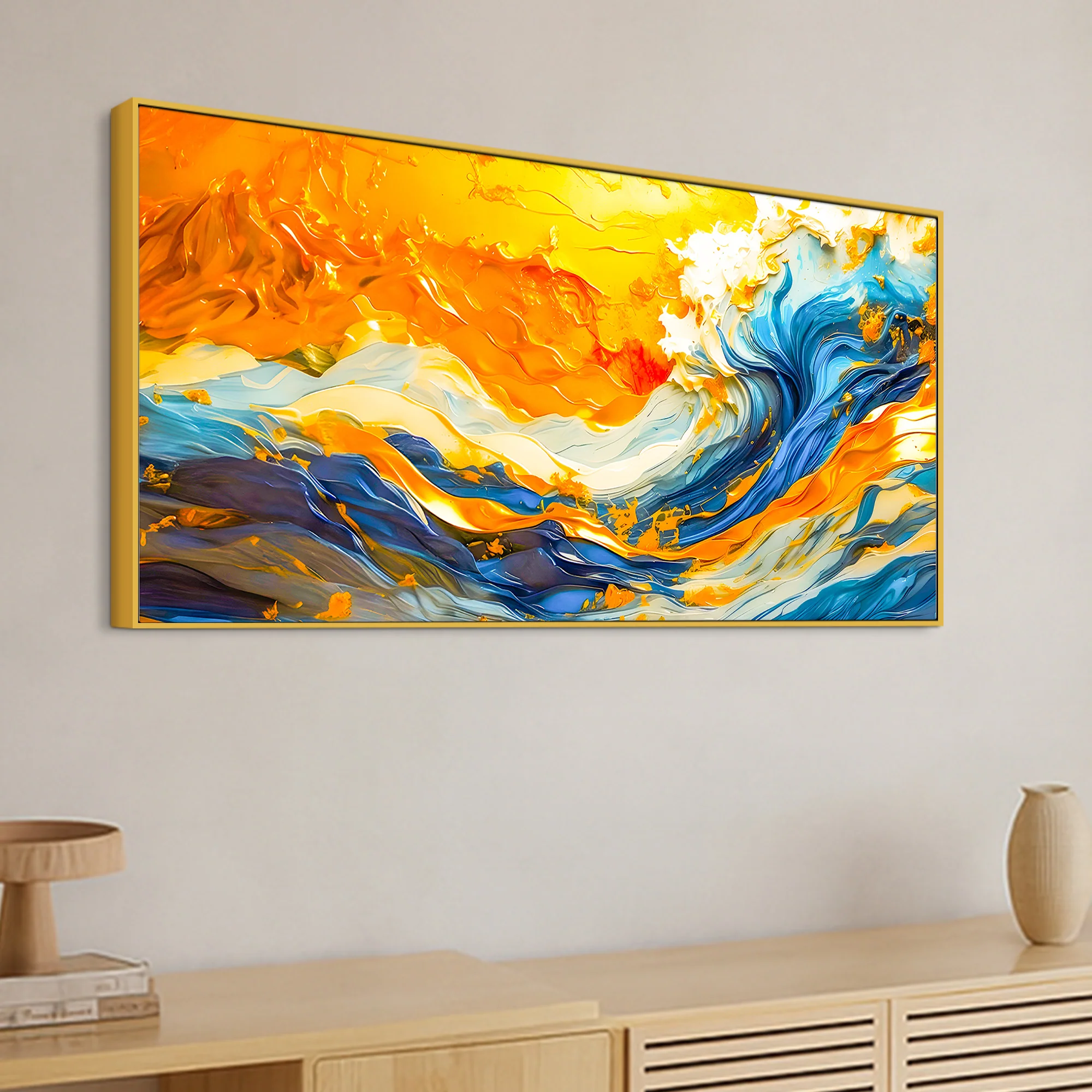 Ocean Wave Wall Art Painting for Designer Homes - Image 5