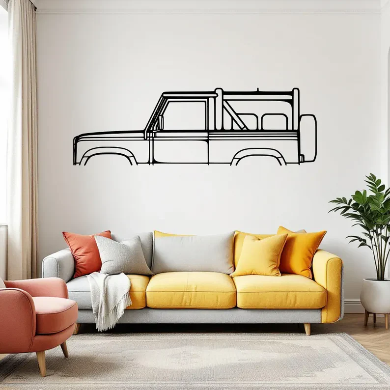 Off Road Car Metal Wall Art for Living Room & Café Decor - Image 2