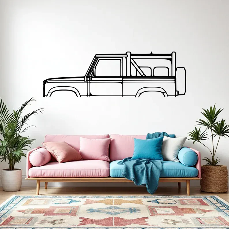 Off Road Car Metal Wall Art for Living Room & Café Decor - Image 3