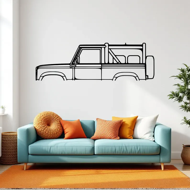 Off Road Car Metal Wall Art for Living Room & Café Decor - Image 4