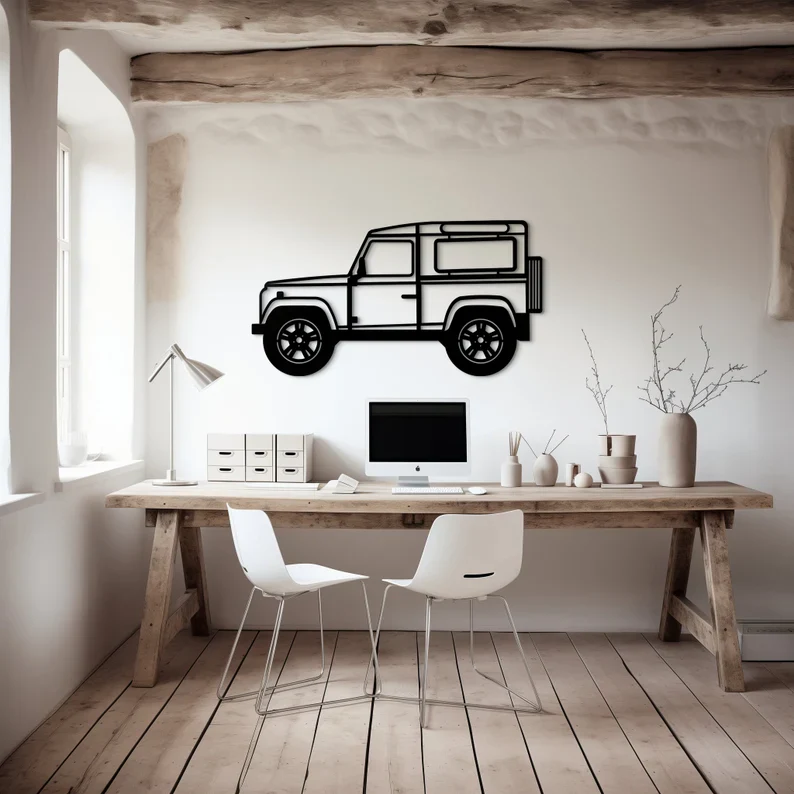 Off Road SUV Jeep Metal Wall Art for Living Room Decor - Image 2