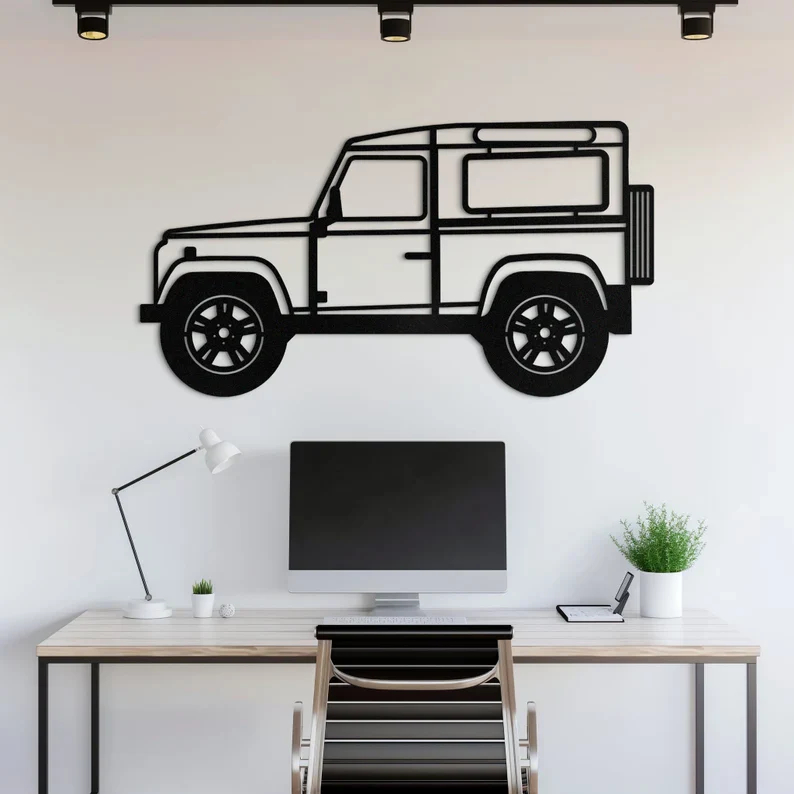 Off Road SUV Jeep Metal Wall Art for Living Room Decor - Image 4