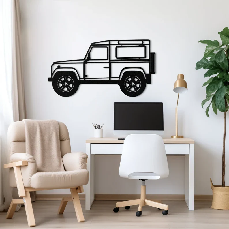 Off Road SUV Jeep Metal Wall Art for Living Room Decor - Image 5