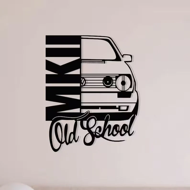 Old School Car Metal Wall Art for Café & Home Decor - Image 3