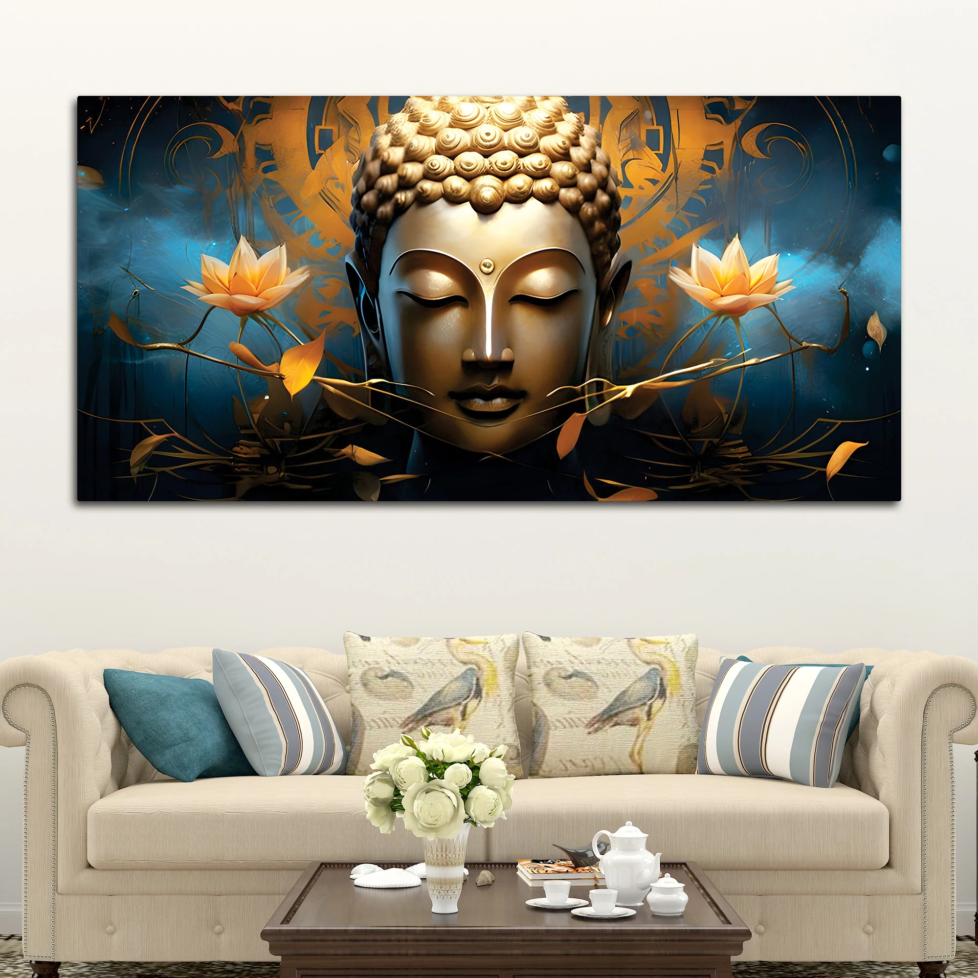 Peaceful Buddha Painting for Wall Decoration Ideas - Image 3