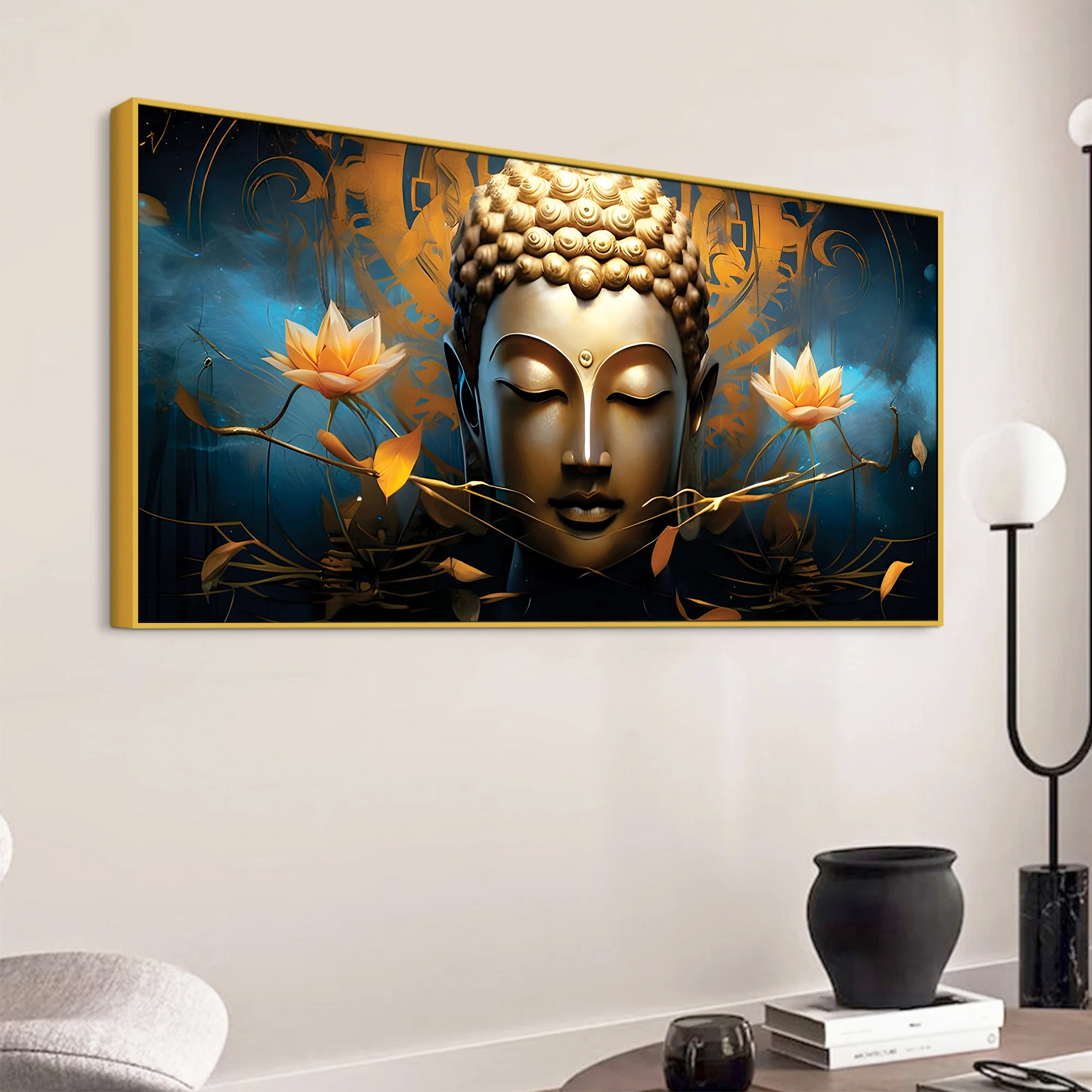 Peaceful Buddha Painting for Wall Decoration Ideas - Image 5