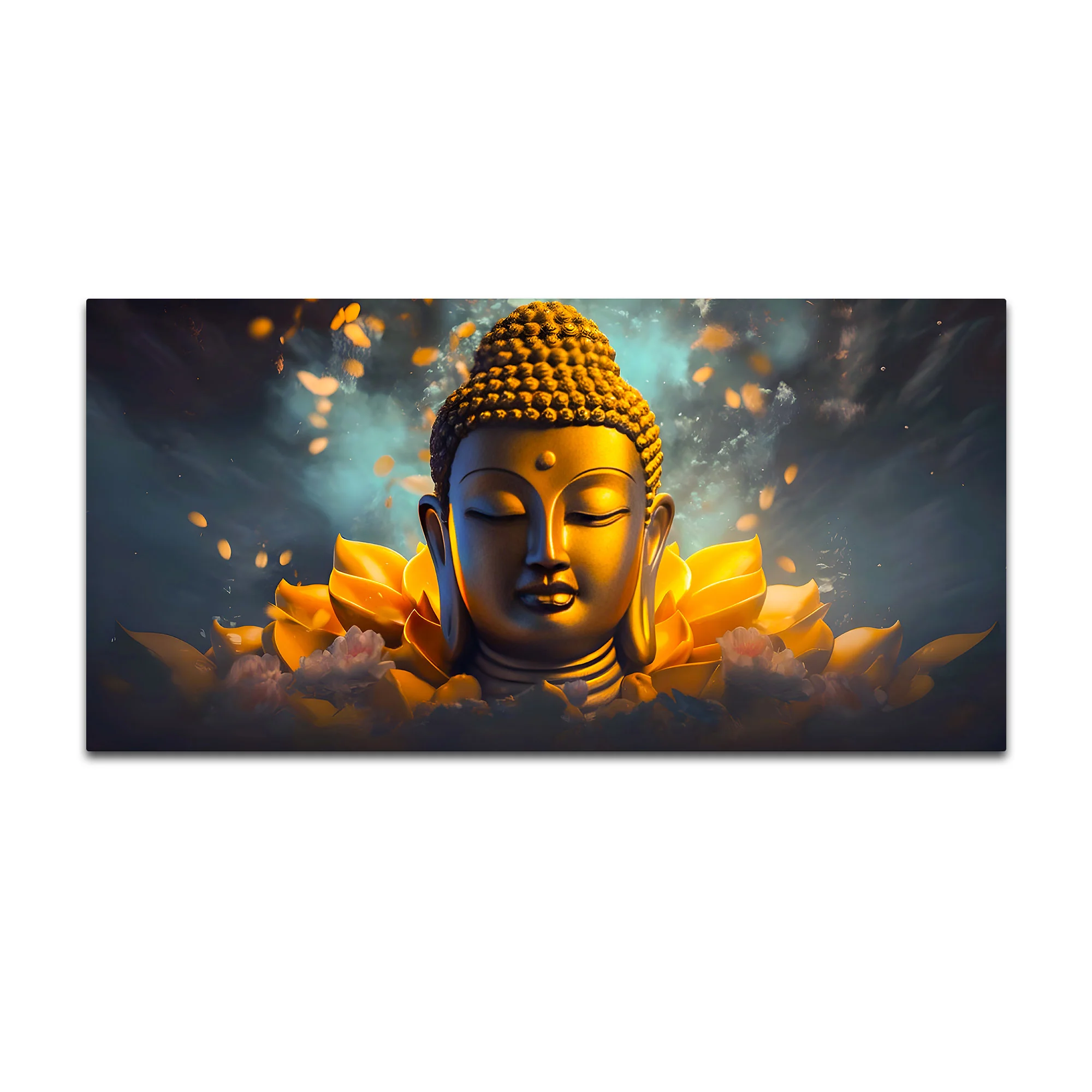 Peaceful Buddha Wall Painting for Modern Interiors - Image 4