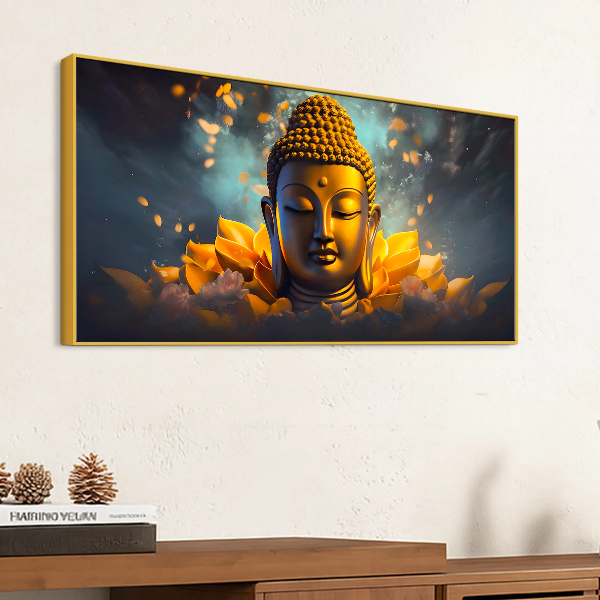Peaceful Buddha Wall Painting for Modern Interiors - Image 5