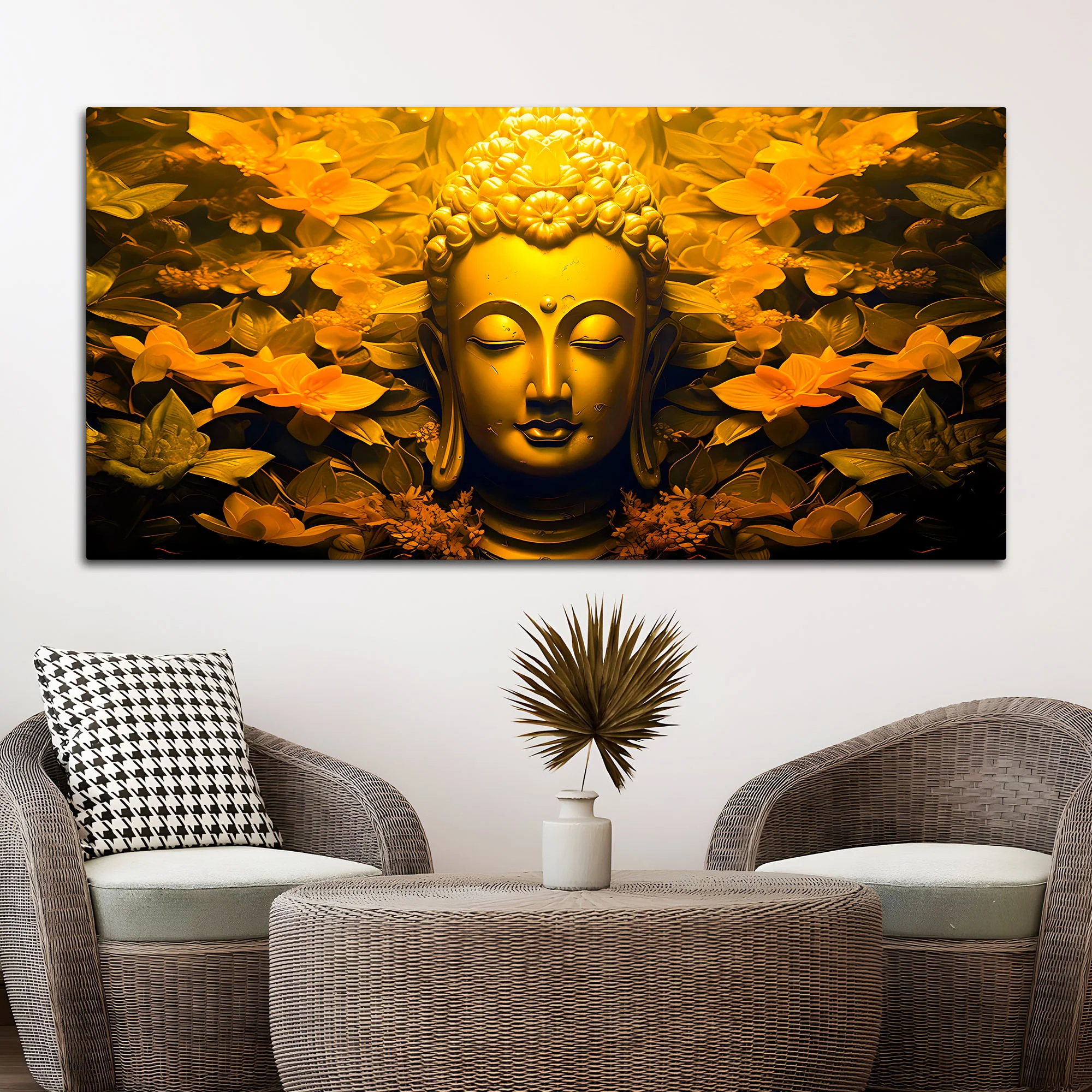 Peaceful Buddha Wall Painting for Room Décor - Image 3
