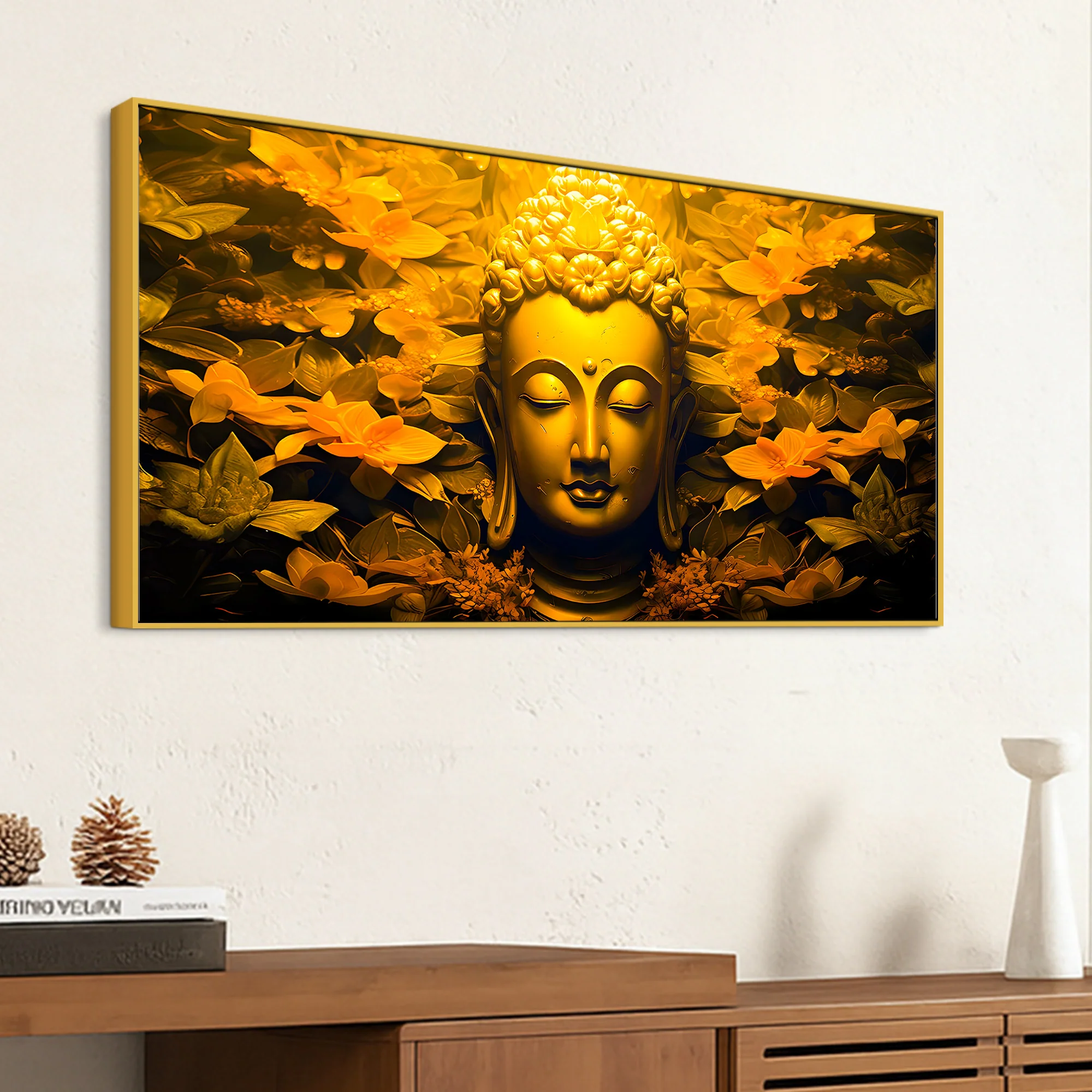 Peaceful Buddha Wall Painting for Room Décor - Image 5