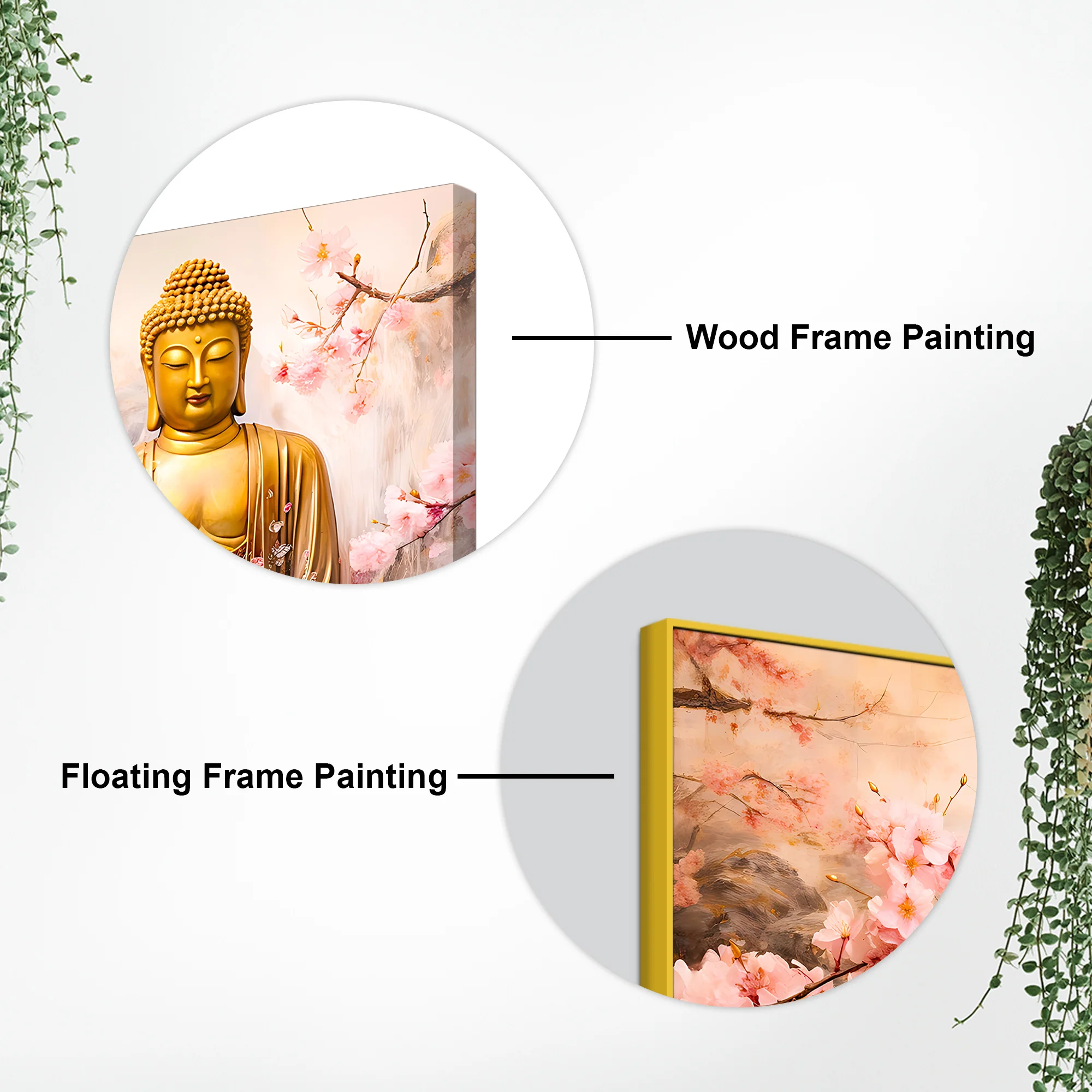 Peaceful Lord Buddha Wall Painting for Spiritual Interiors - Image 7