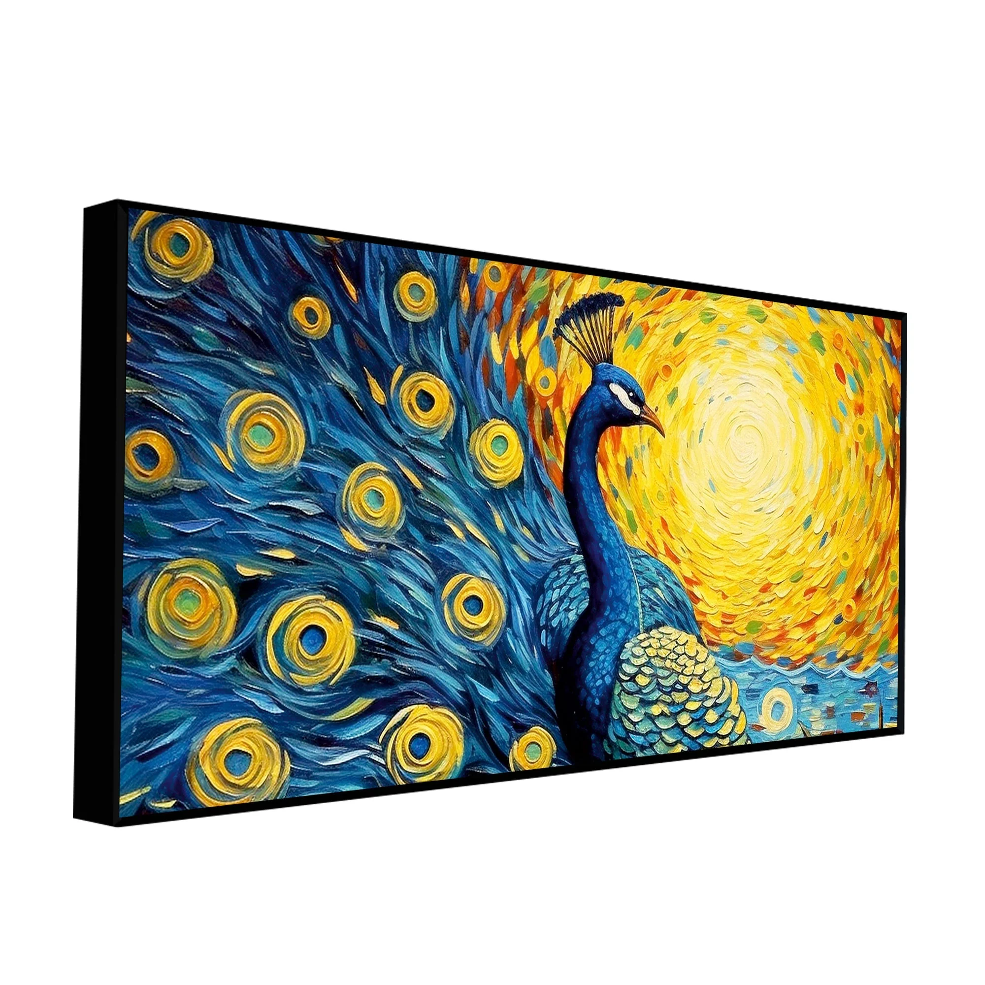 Peacock with Beautiful Feather Canvas Wall Painiting - Image 5