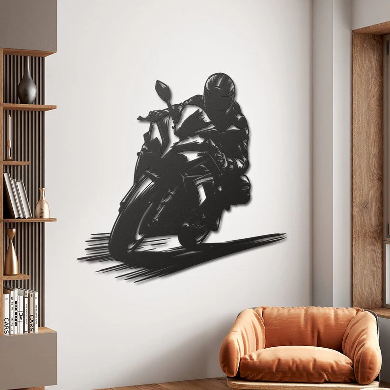 Performance Racing Rider Metal Wall Décor - Image 3