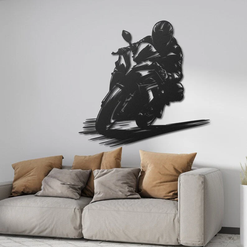 Performance Racing Rider Metal Wall Décor - Image 4