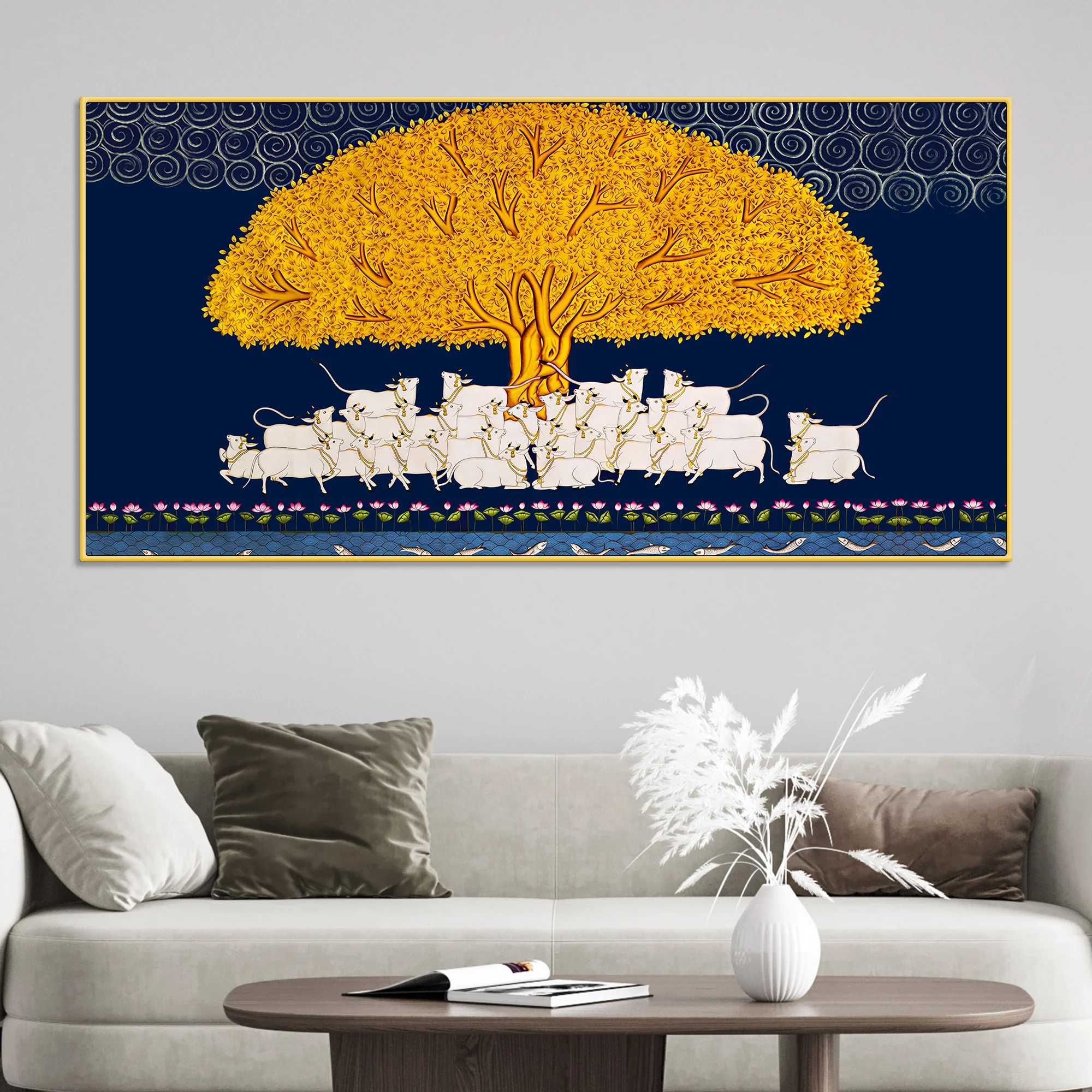 Pichwai Kalpavriksha Wall Painting | Positive Energy Home Decor Art