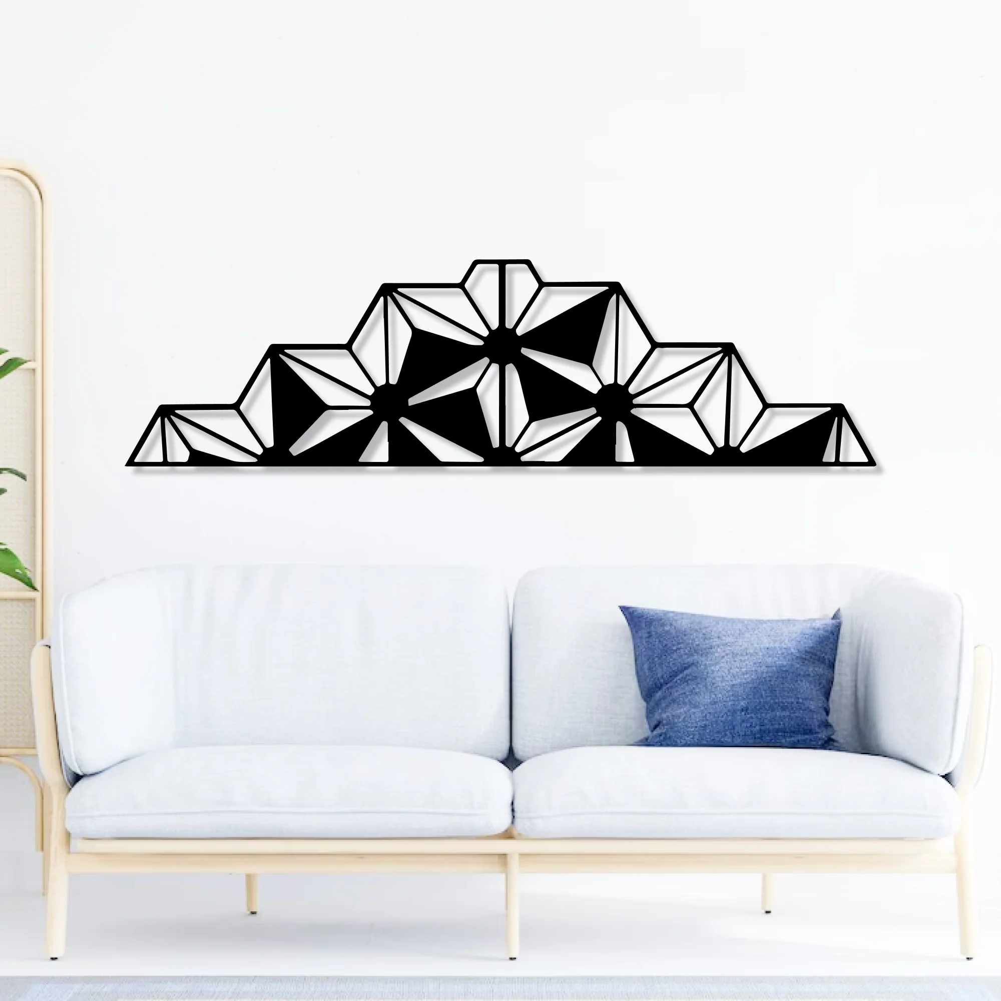 Polaris Divided Abstract Design Metal Art Wall Decor - Image 2