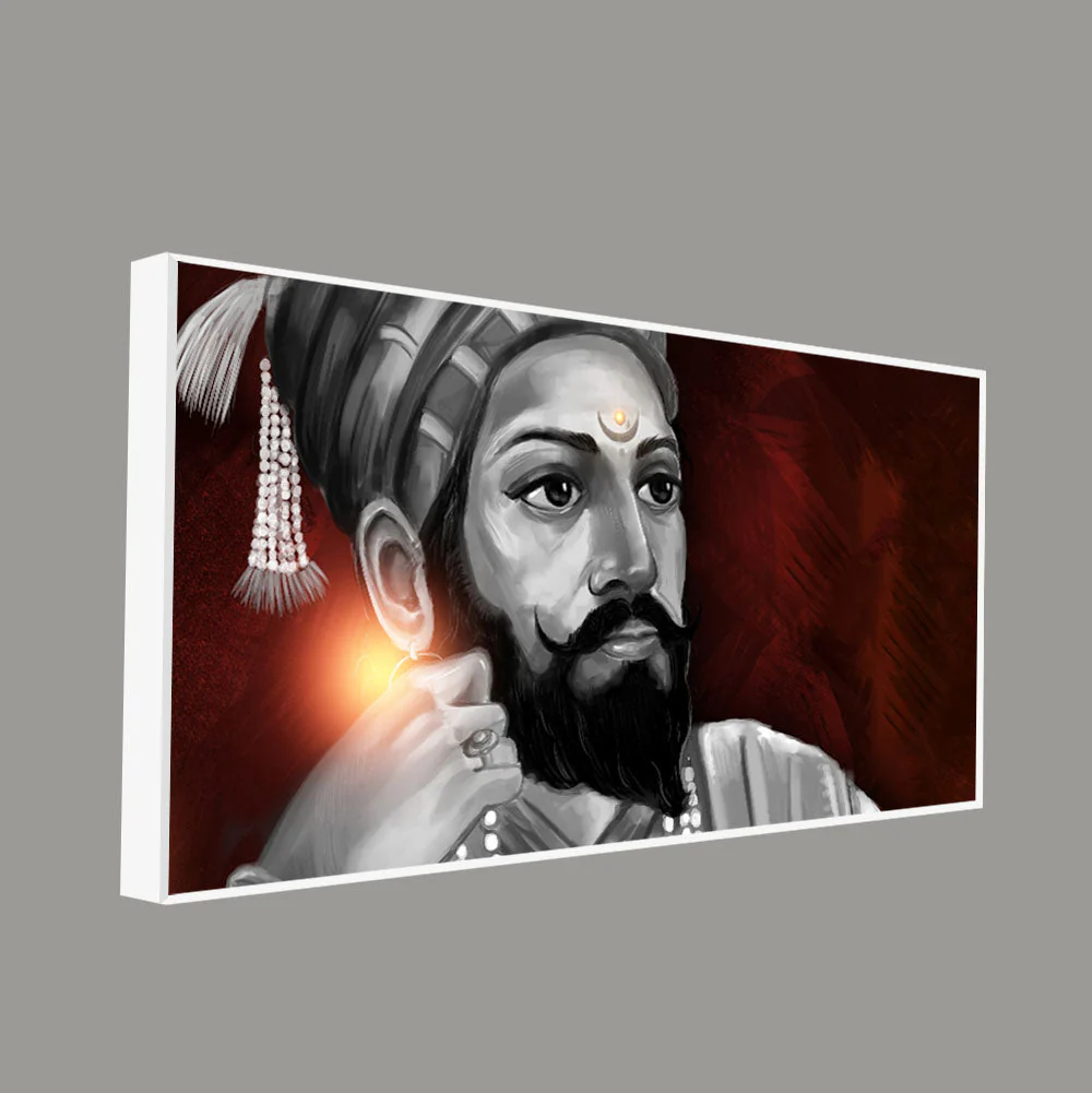 Portrait of Chhatrapati Shivaji Maharaj Wall Painting - Image 5