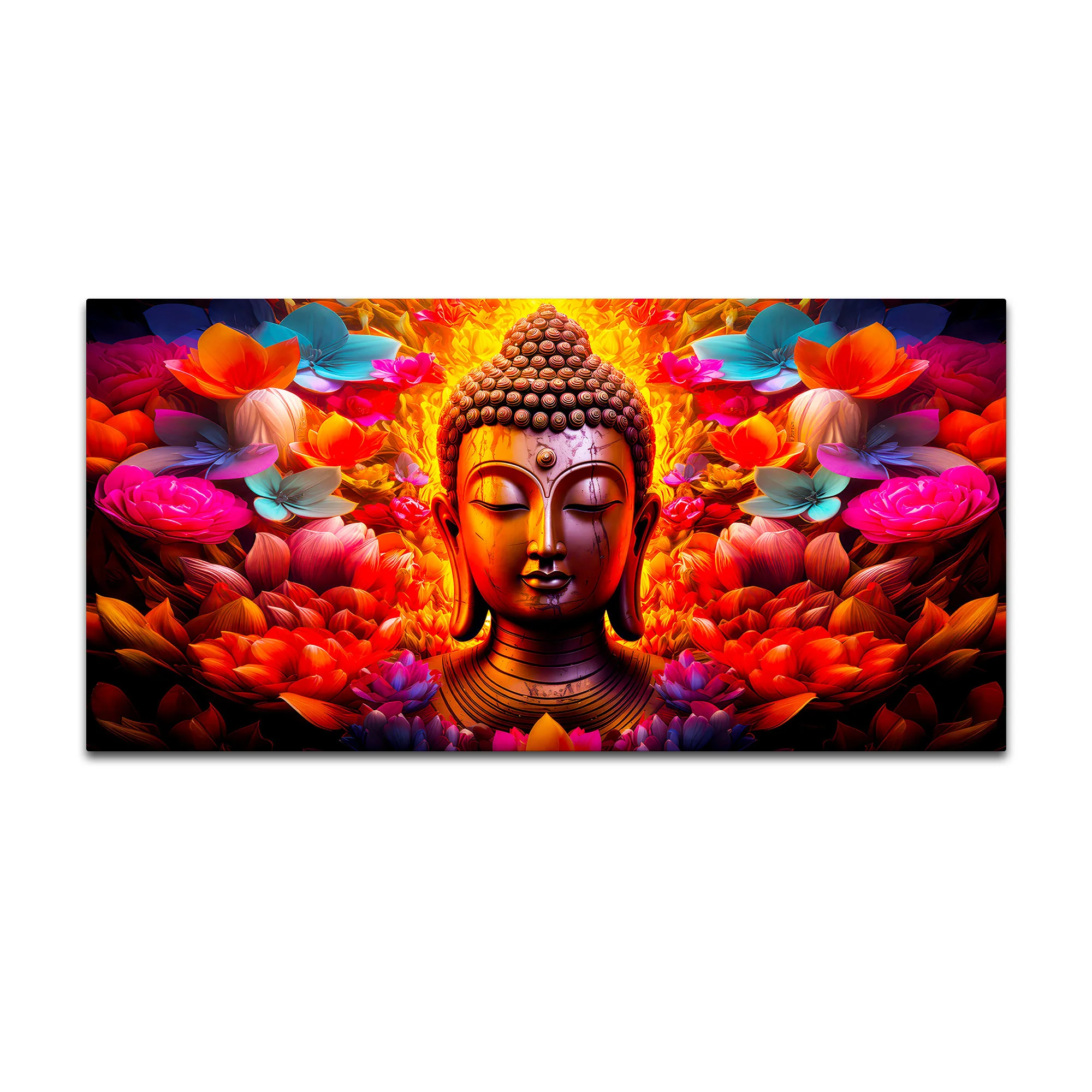 Positive Energy Buddha Wall Painting for Modern Home Interior - Image 4