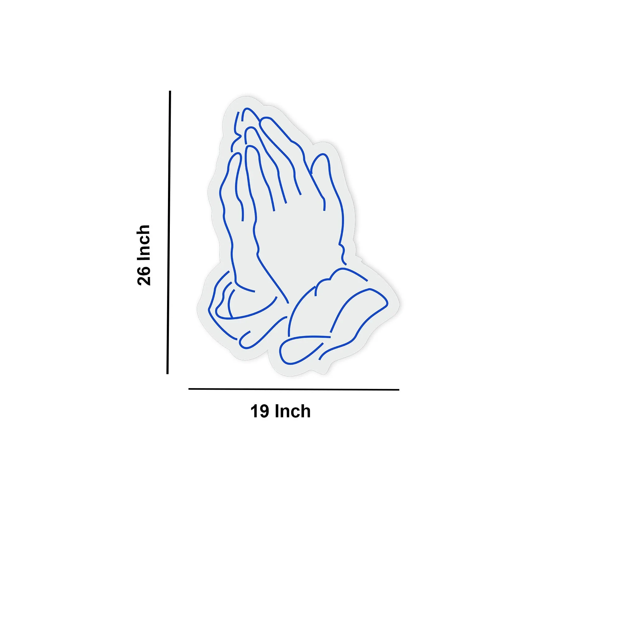 Praying Hand Neon Sign LED Light - Image 3