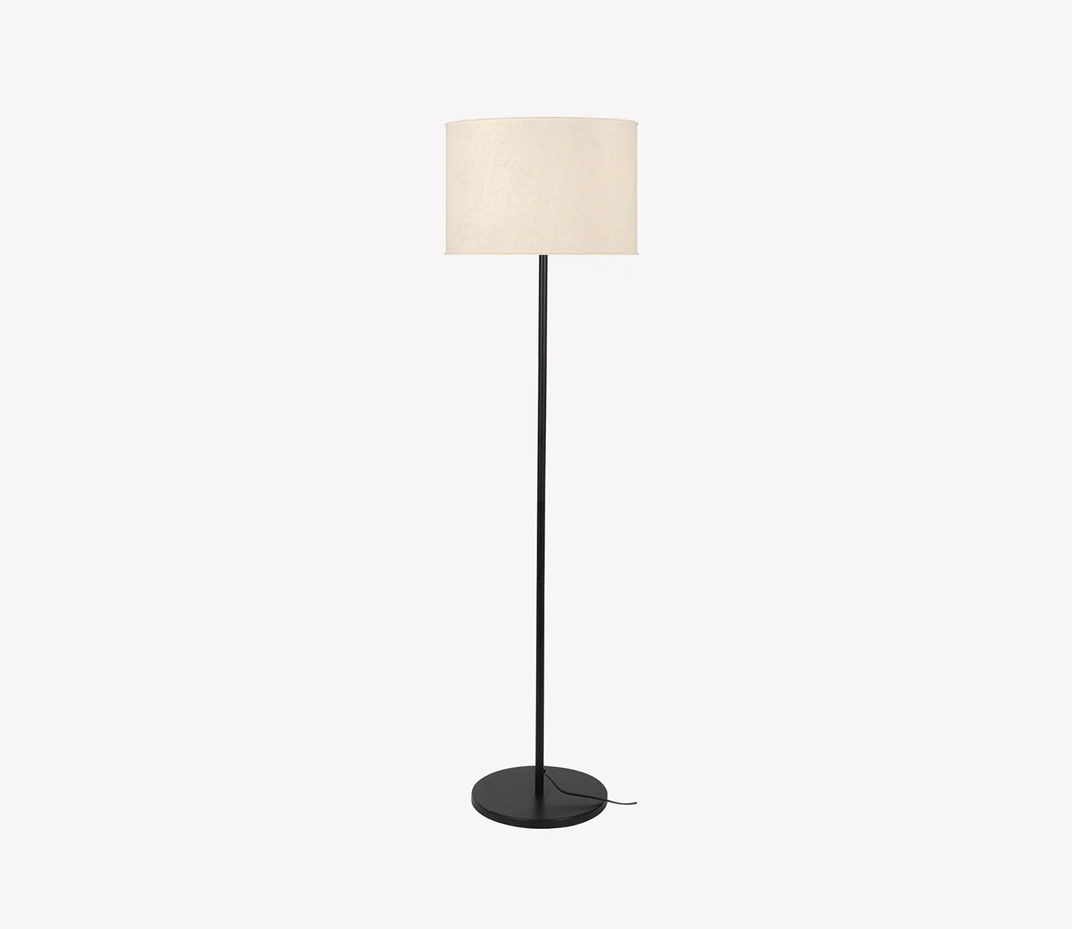 Premium Black Metal Finish Modern Sleek Floor Lamp - Image 3