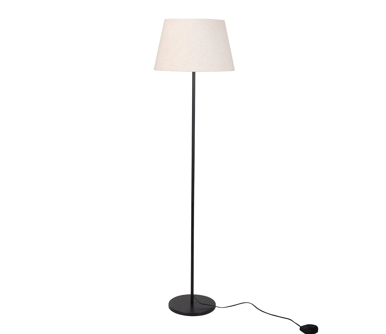 Premium Black Polished Modern Metal Sleek Floor Lamp - Image 3