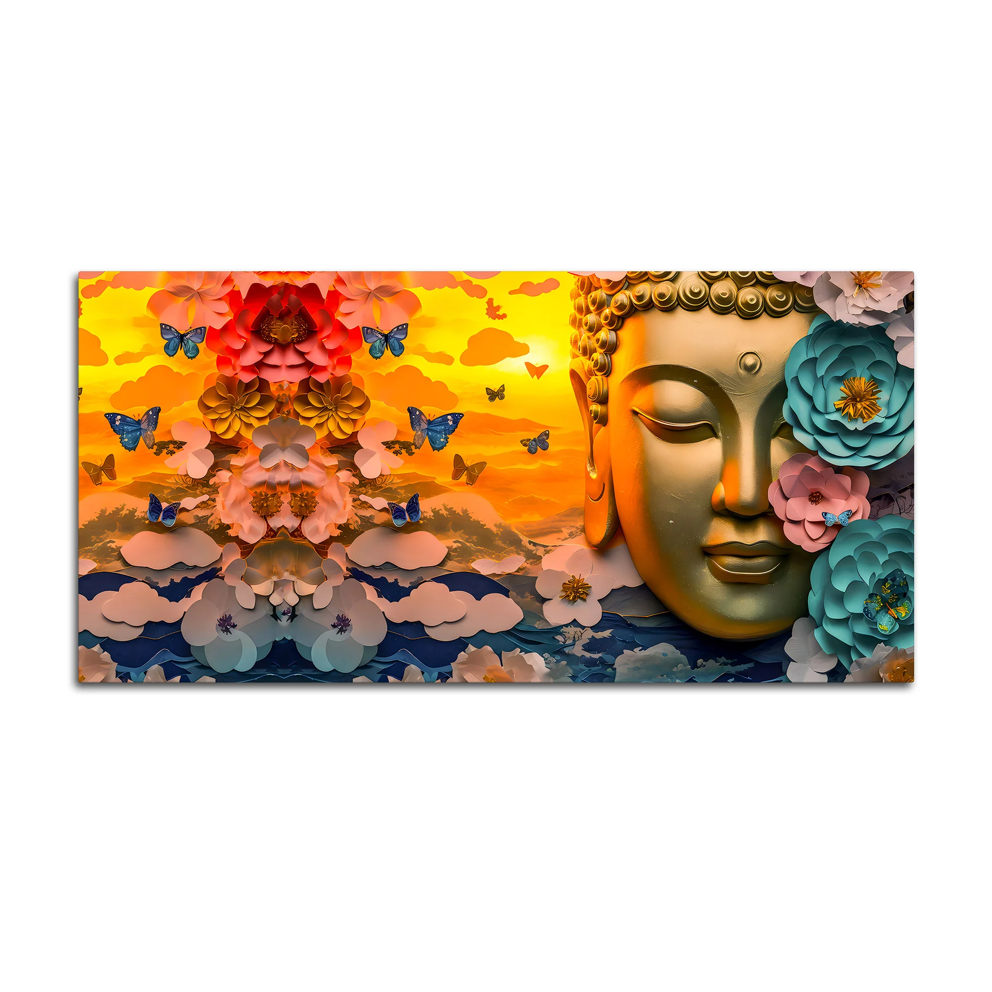 Premium Buddha Canvas Wall Painting for Elegant Home Decoration - Image 4