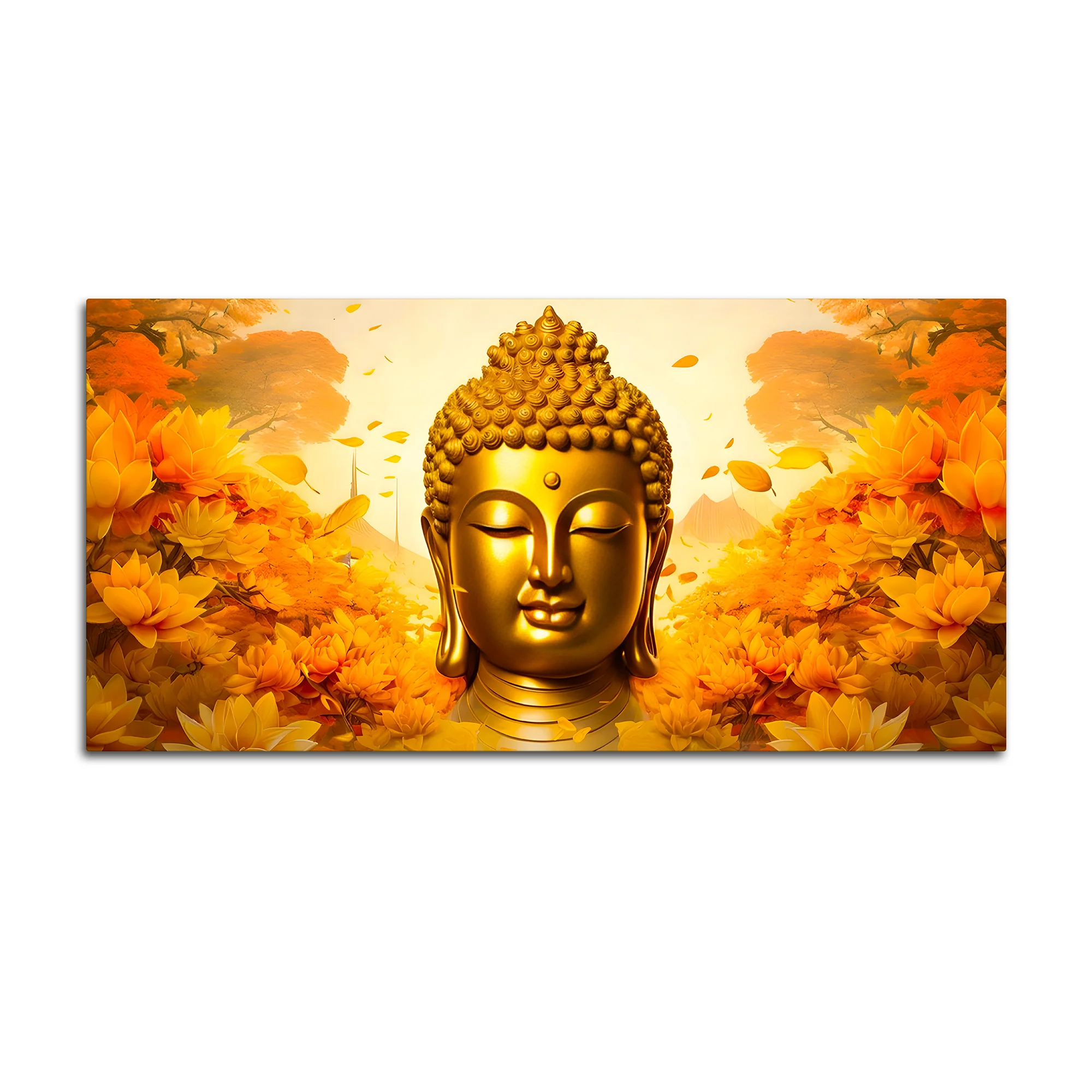 Premium Buddha Canvas Wall Painting for Elegant Interior Decor - Image 4