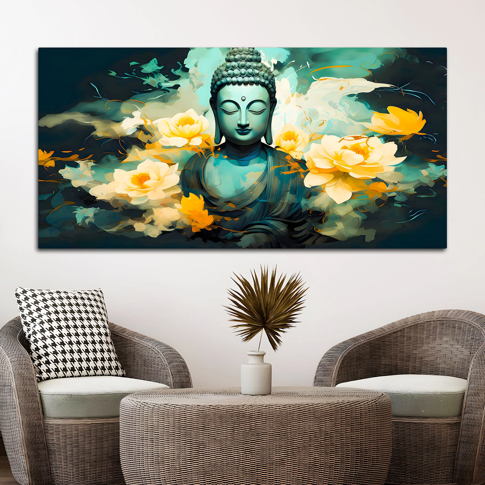 Premium Buddha Canvas Wall Painting for Home & Office - Image 3