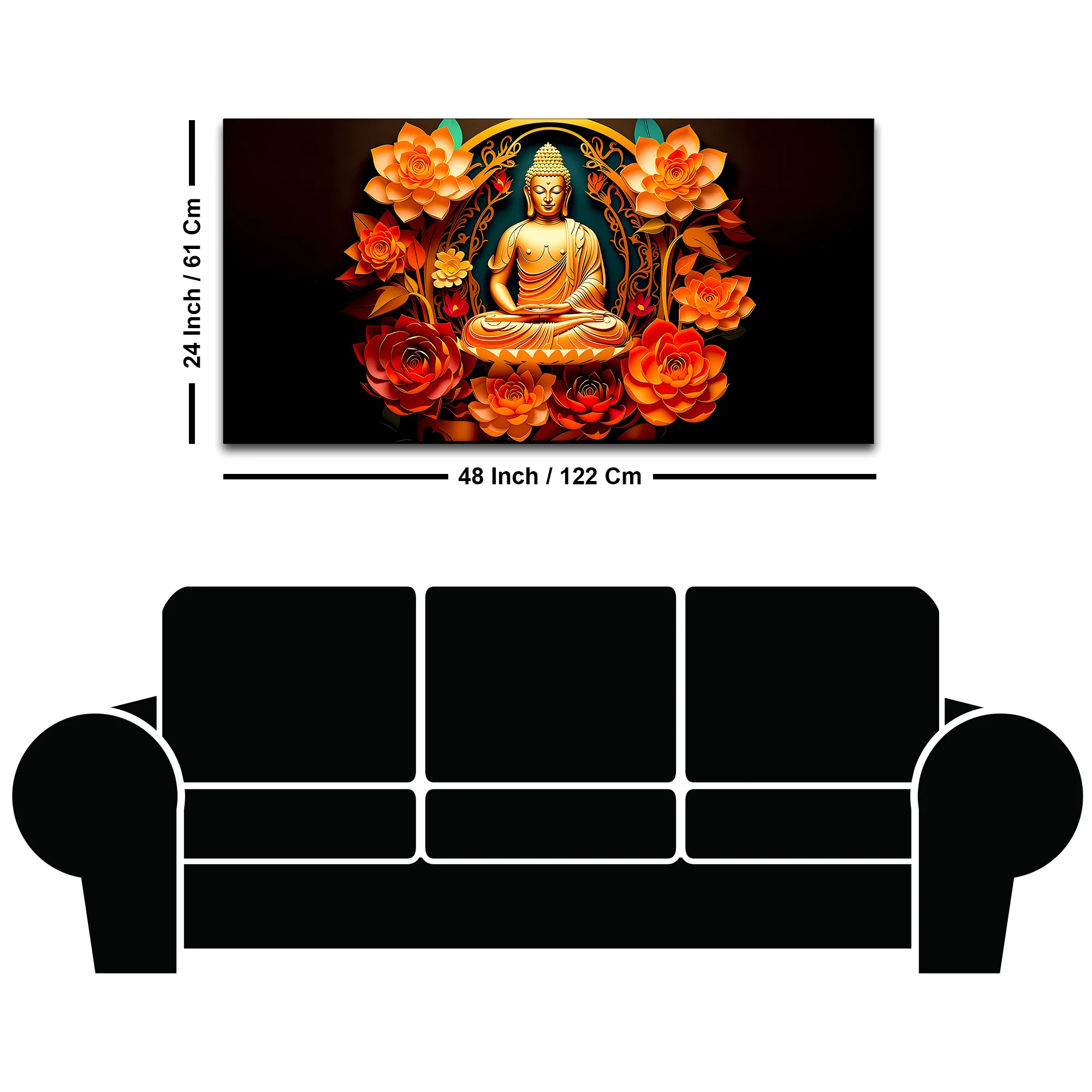Premium Buddha Decorative Wall Painting for Modern Décor - Image 8