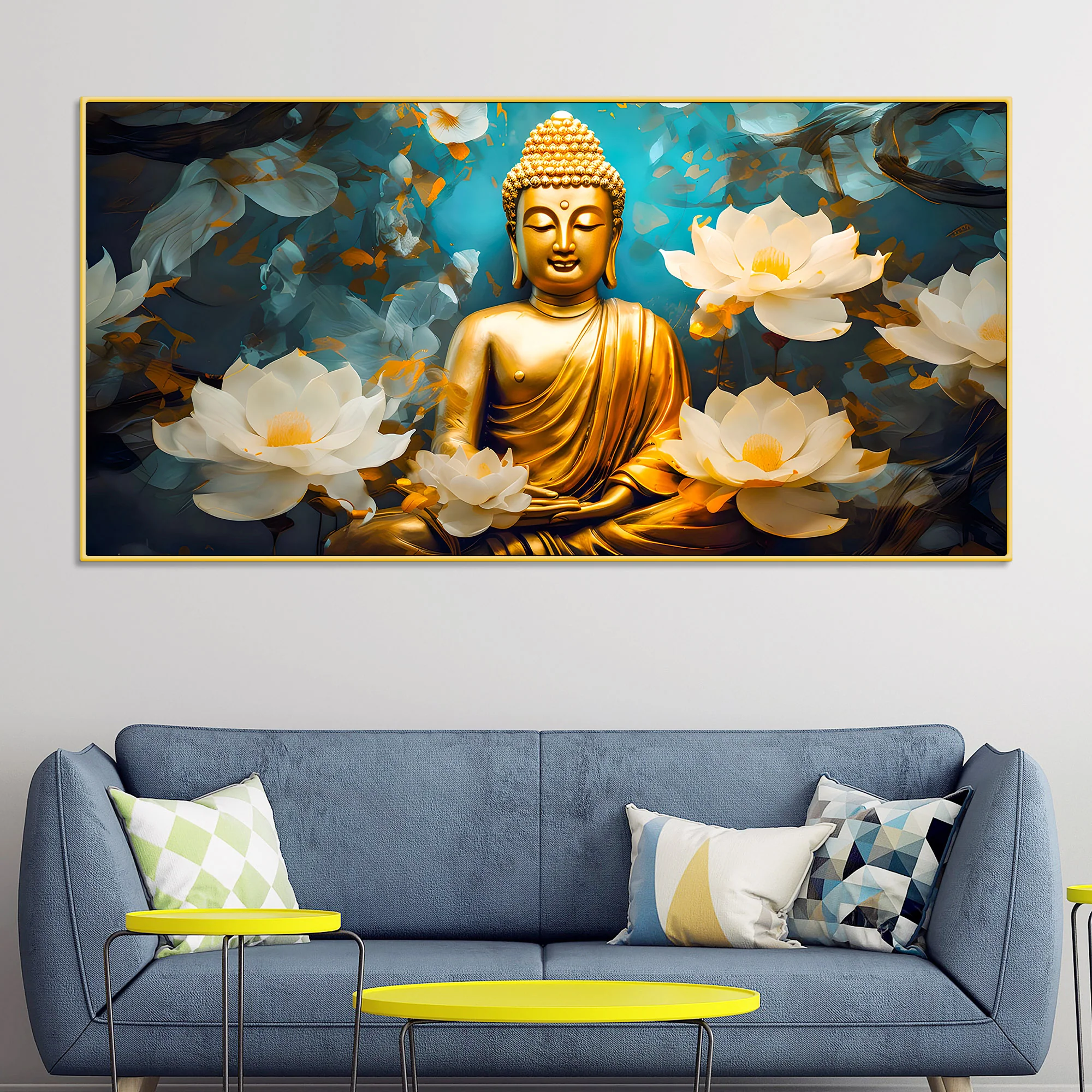 Premium Buddha Wall Canvas Décor for Peaceful Homes - Image 2