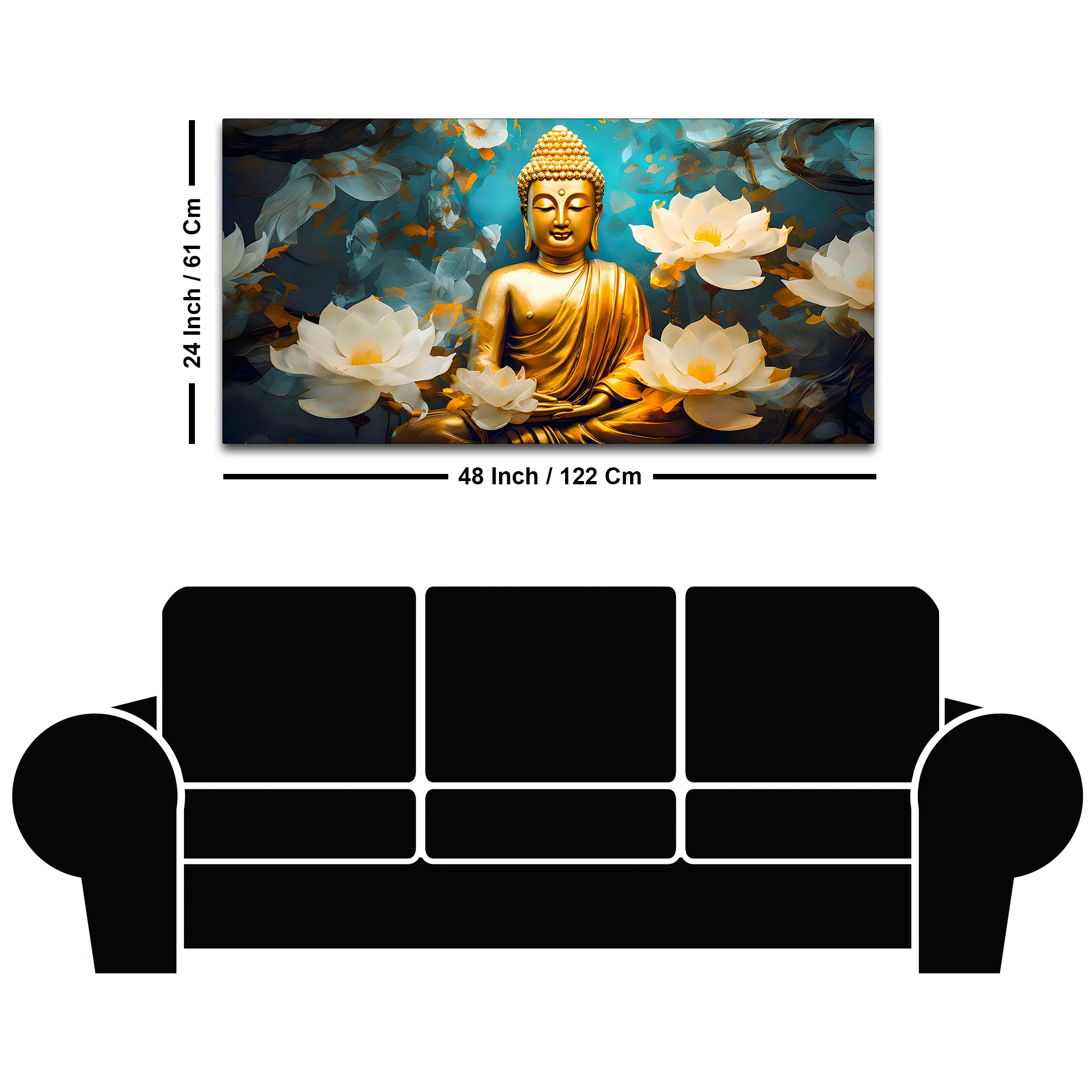 Premium Buddha Wall Canvas Décor for Peaceful Homes - Image 8