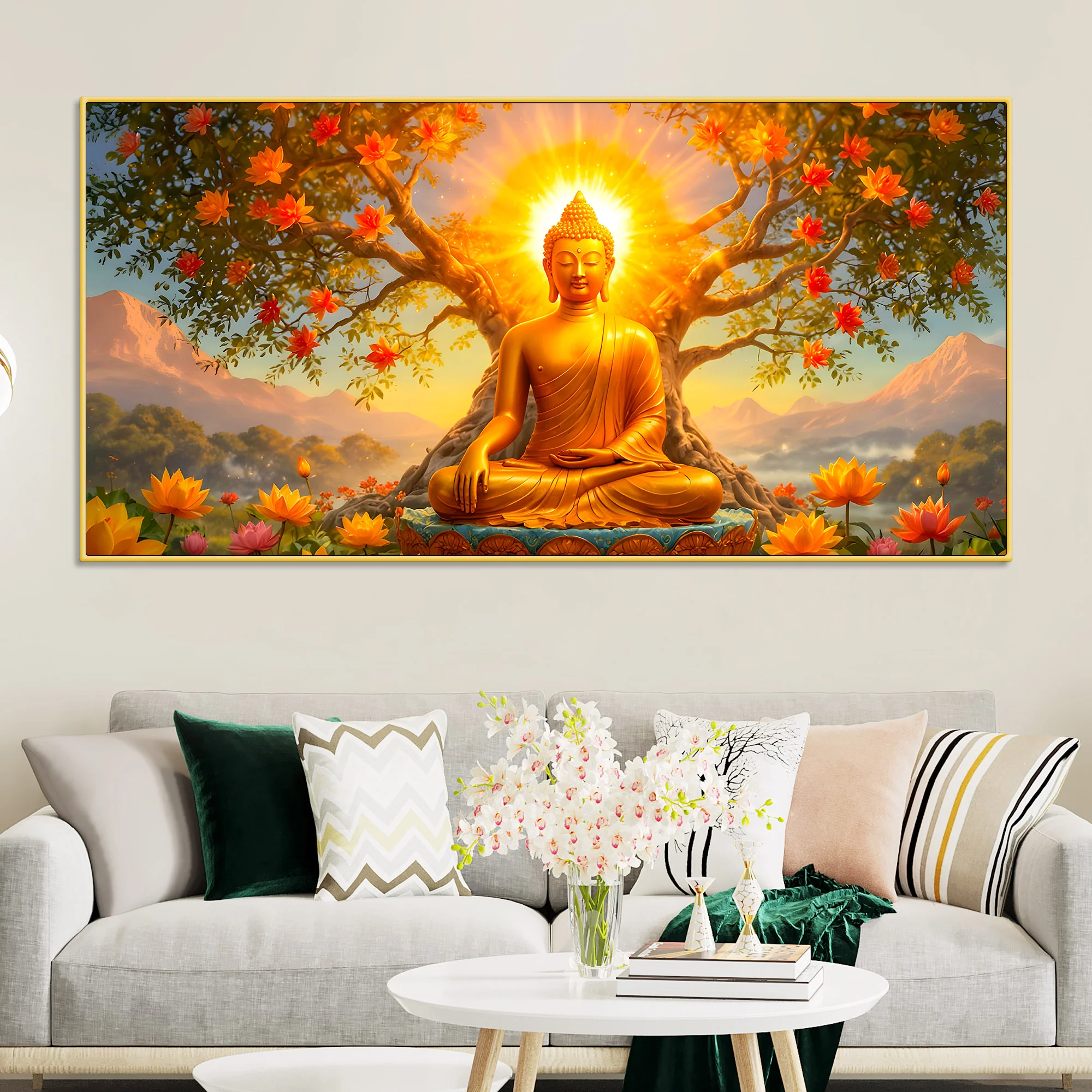Premium Buddha Wall Décor Painting for Elegant Interiors