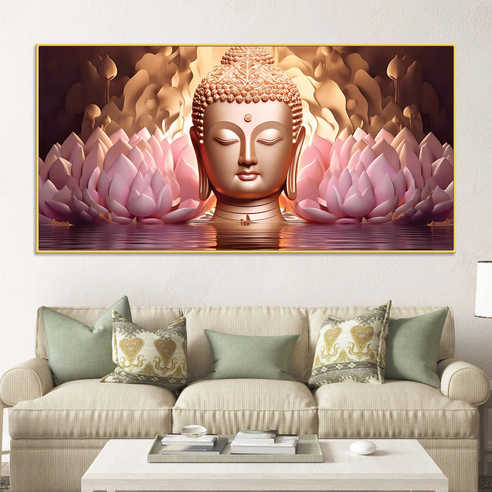 Premium Buddha Wall Painting for Elegant Wall Decor - Image 2