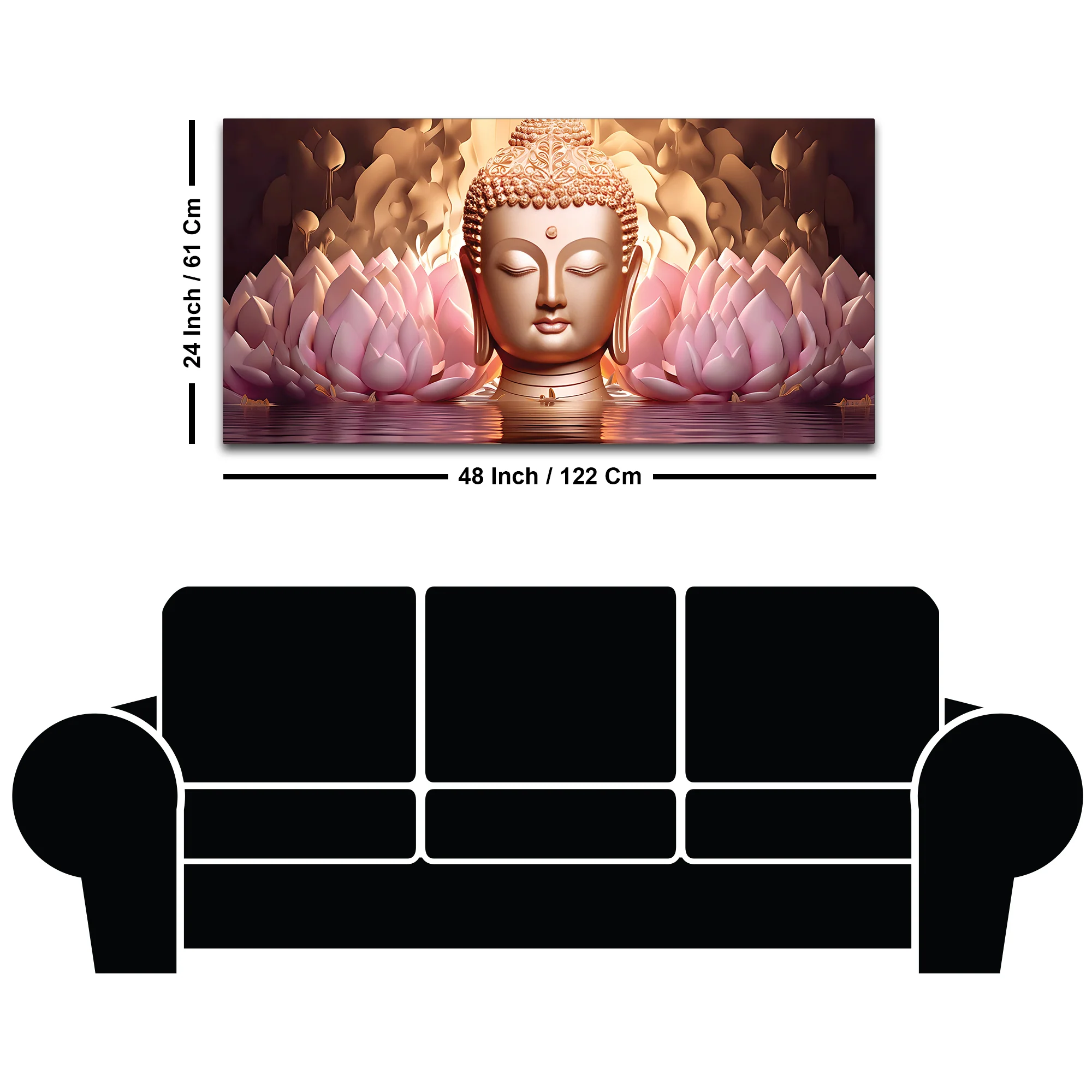 Premium Buddha Wall Painting for Elegant Wall Decor - Image 8