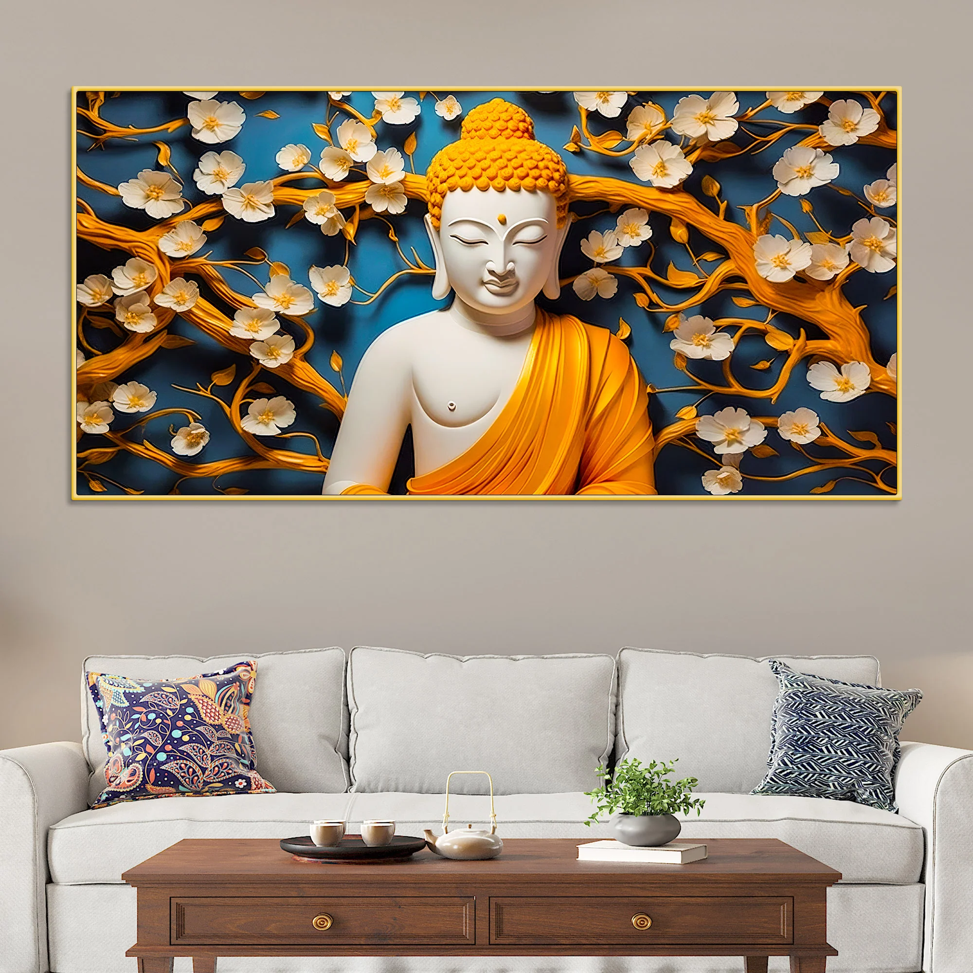 Premium Buddha Wall Painting for Luxury Decoration