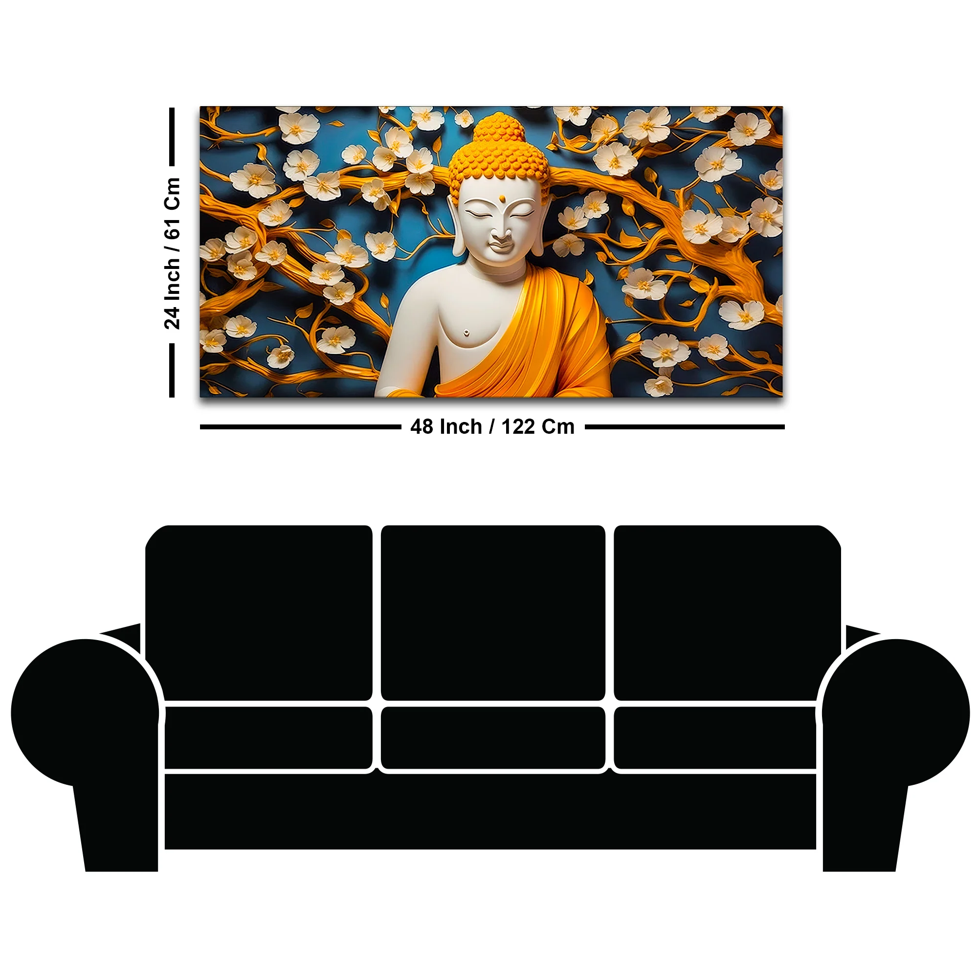 Premium Buddha Wall Painting for Luxury Decoration - Image 8