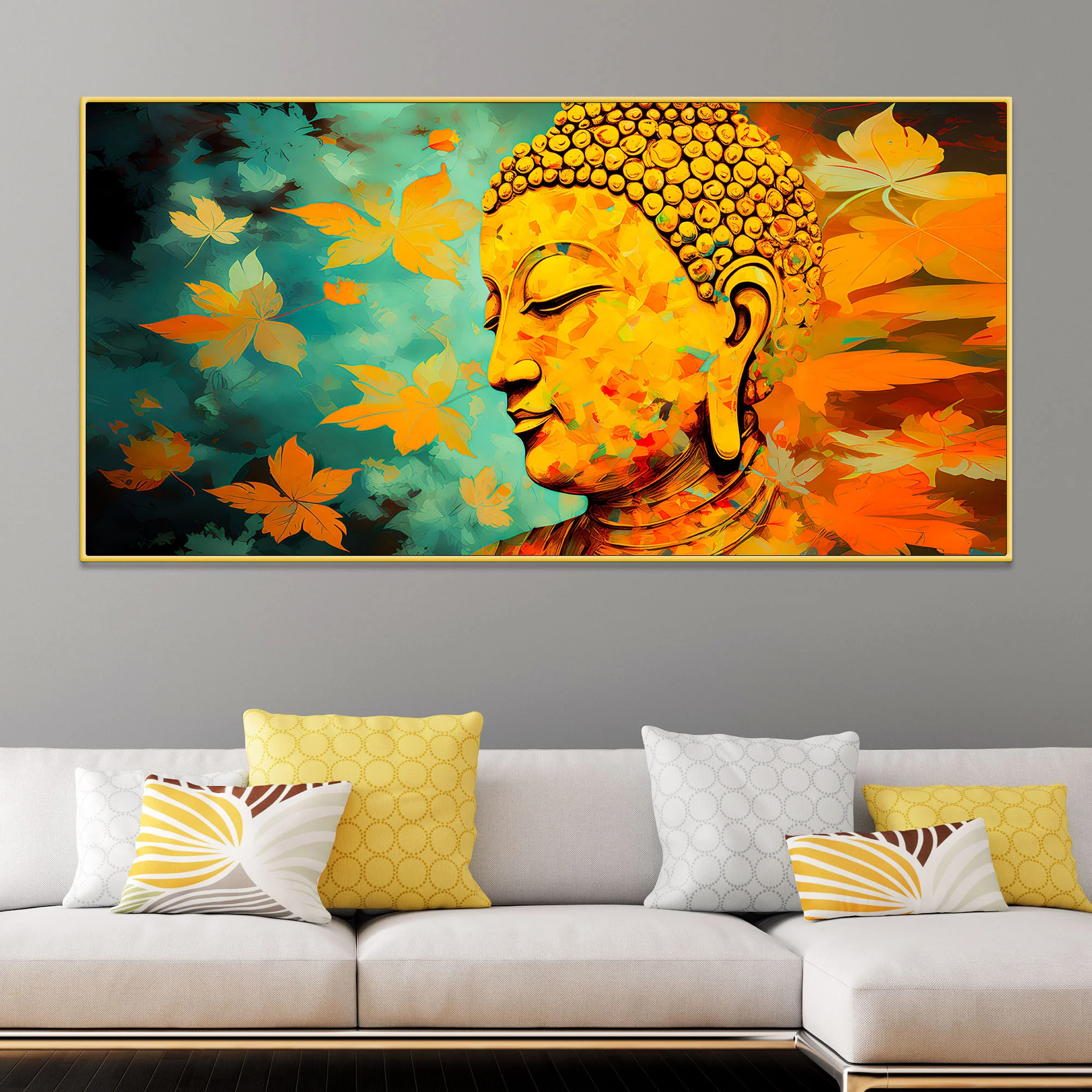 Premium Buddha Wall Painting for Modern Interior Styling - Image 2