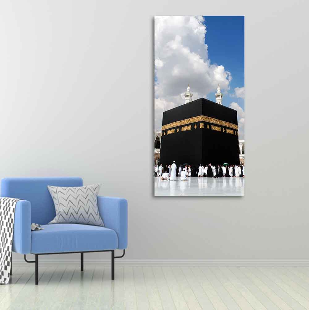 Premium Canvas Muslim Wall Painting of Masjid Al Haram - Image 4