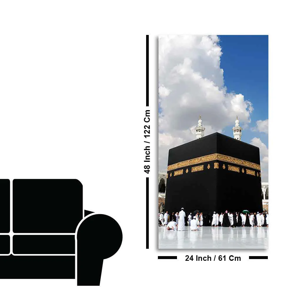 Premium Canvas Muslim Wall Painting of Masjid Al Haram - Image 9