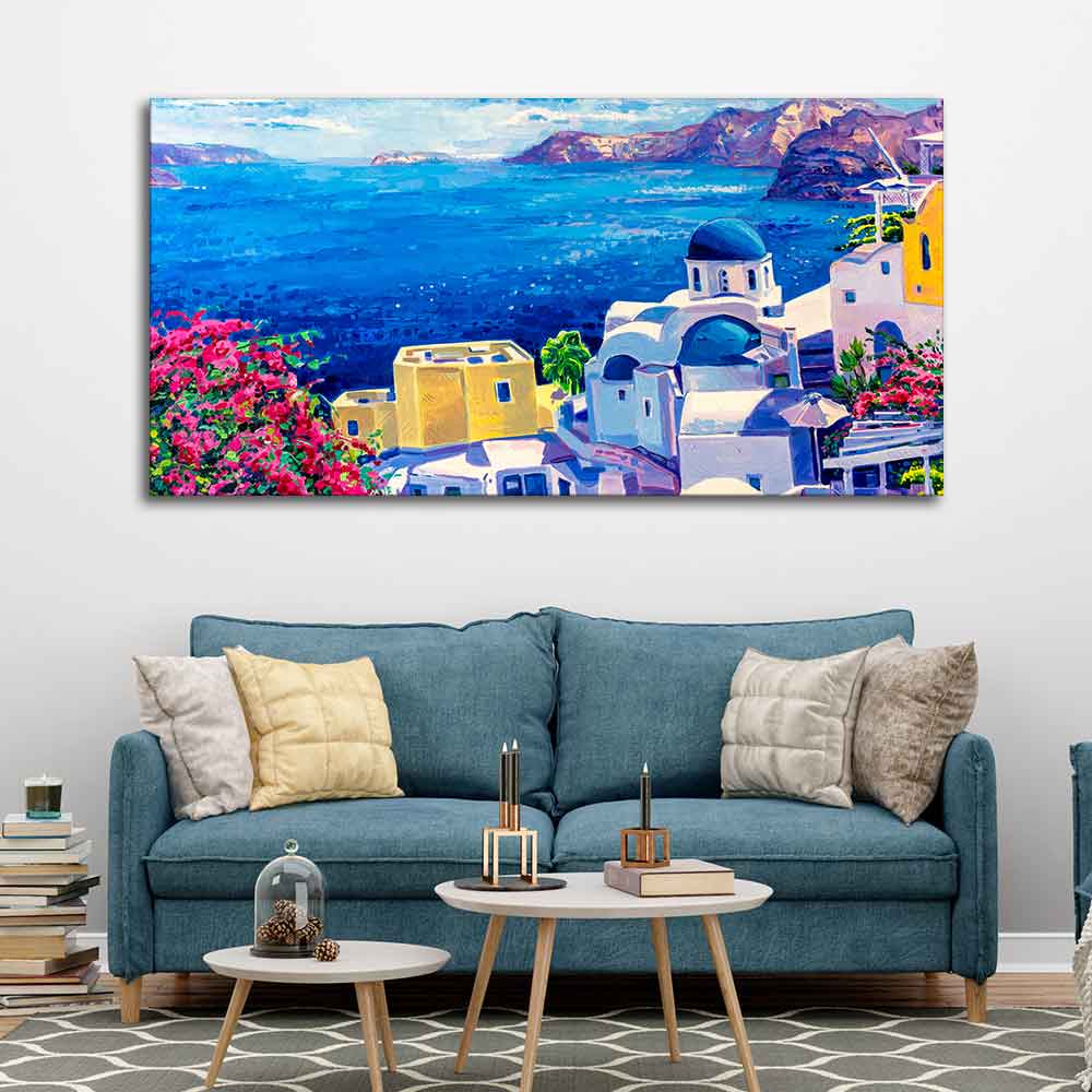 Premium Canvas Wall Painting of Greek Scenery - Image 5