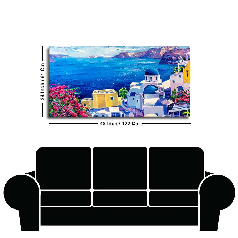 Premium Canvas Wall Painting of Greek Scenery - Image 7