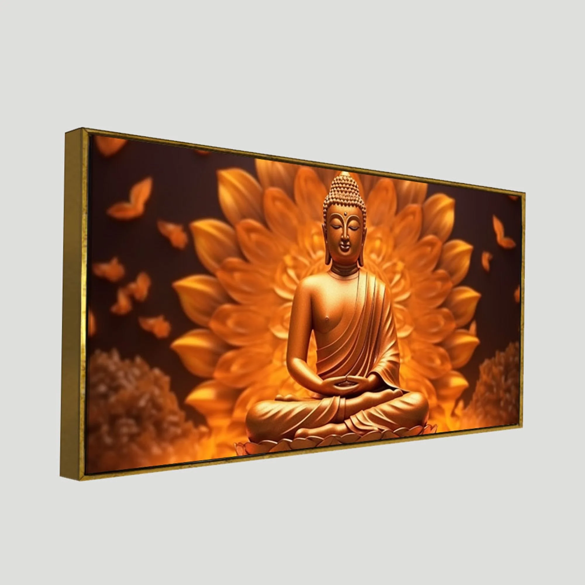 Premium Canvas Wall Painting of Meditating Lord Buddha - Image 5