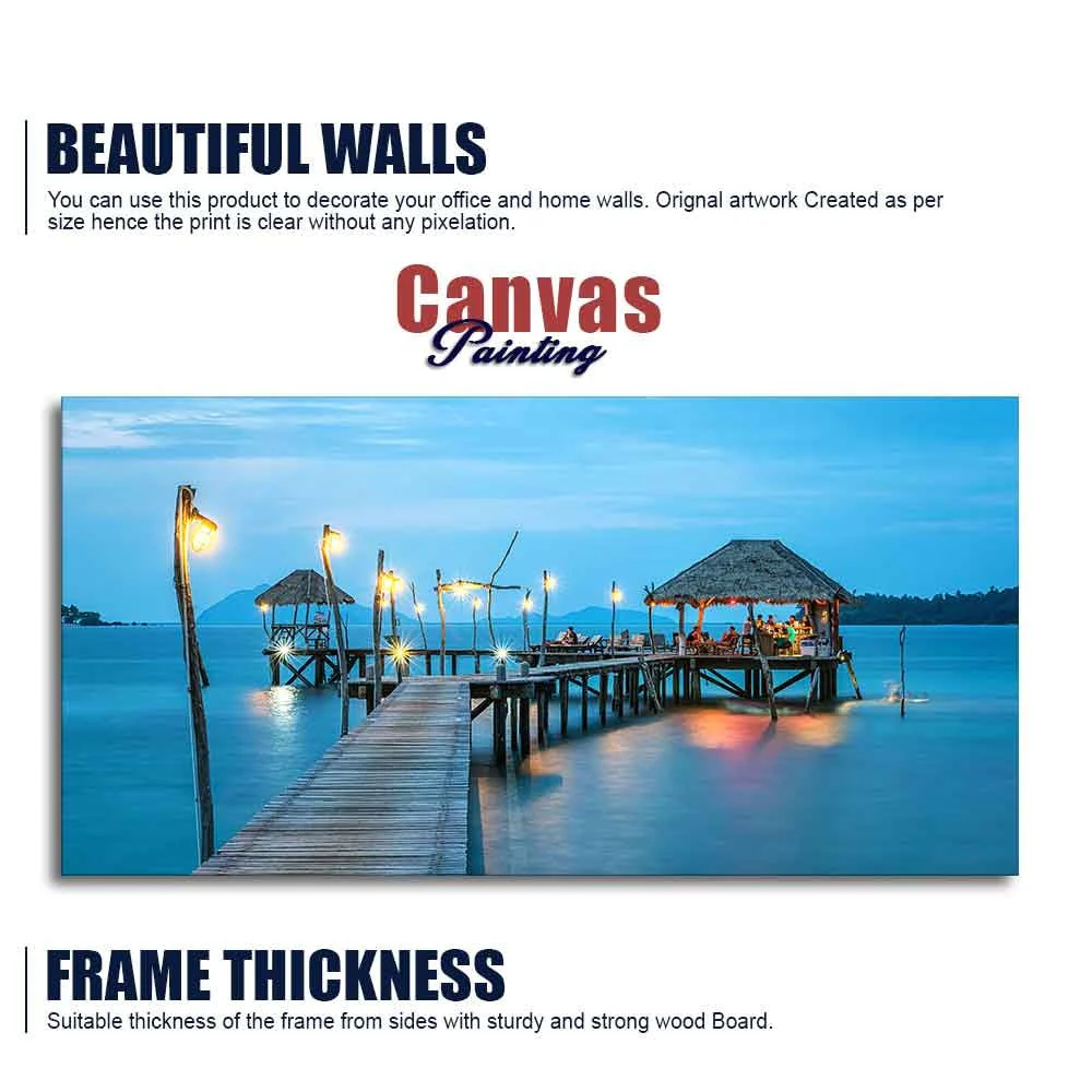 Premium Canvas Wall Painting of Tropical Resort in Thailand - Image 6