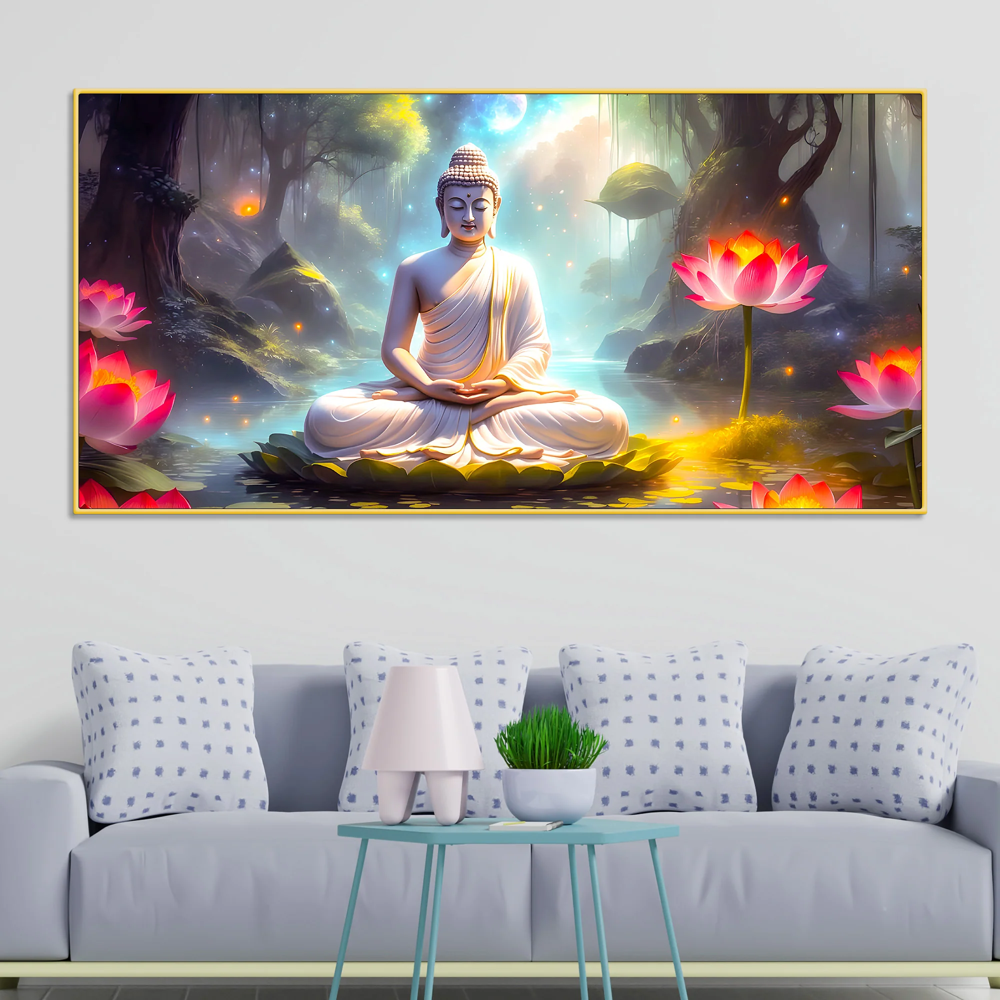 Premium Décor Buddha Wall Painting for Bedroom & Living Room - Image 2