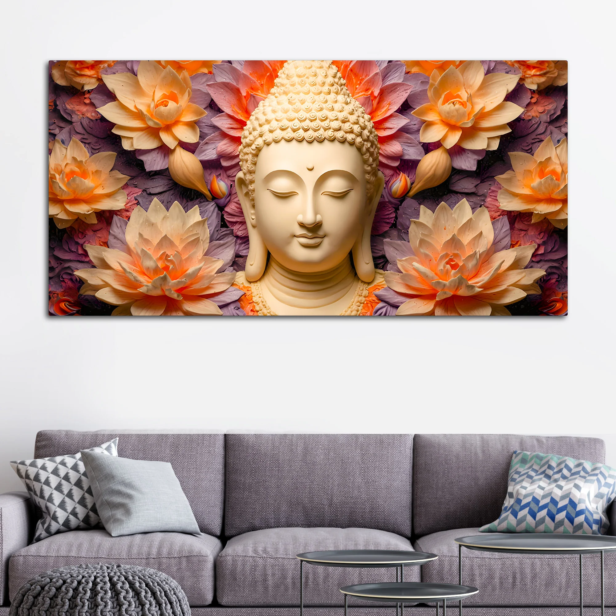 Premium Divine Buddha Canvas Painting for Home Decoration - Image 3