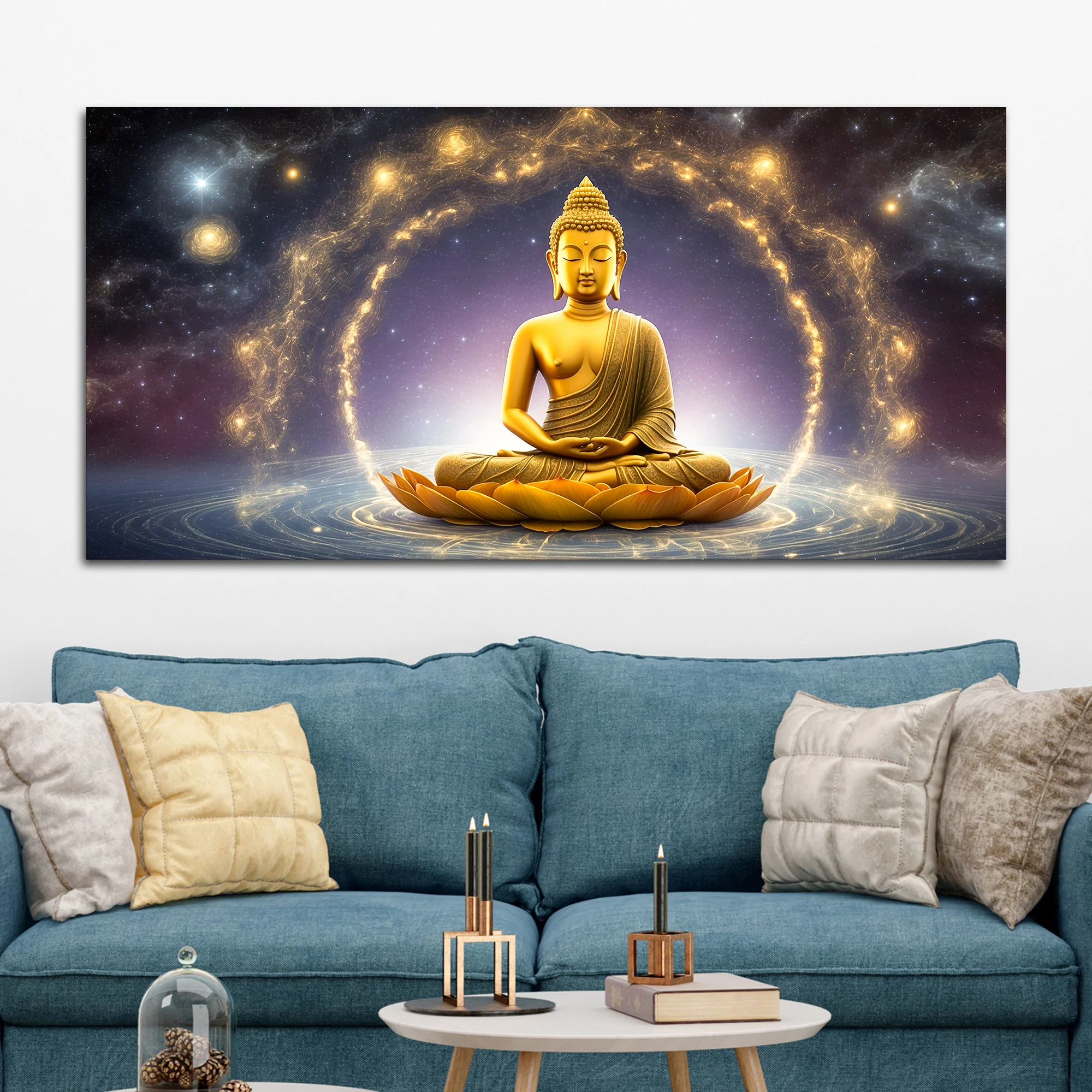 Premium Gautam Buddha Wall Art Painting for Home & Office - Image 3