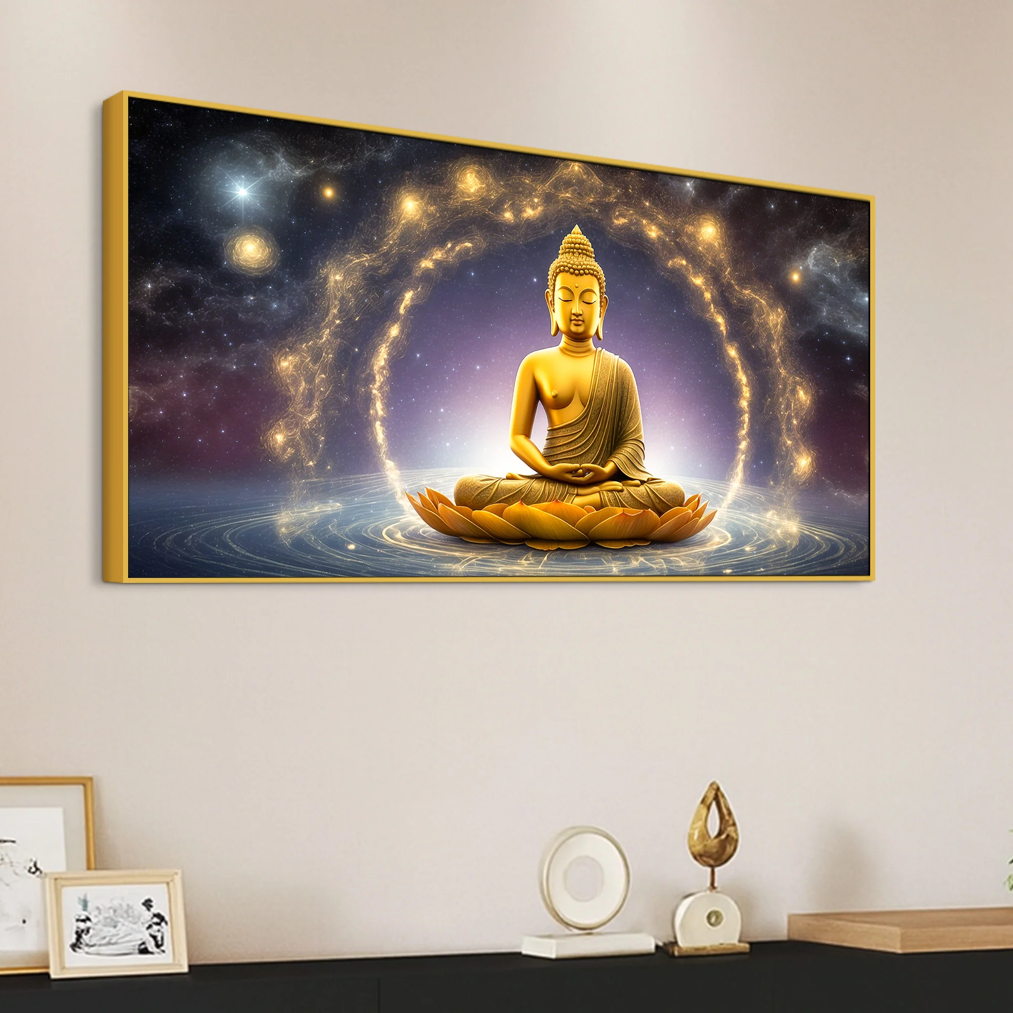 Premium Gautam Buddha Wall Art Painting for Home & Office - Image 5