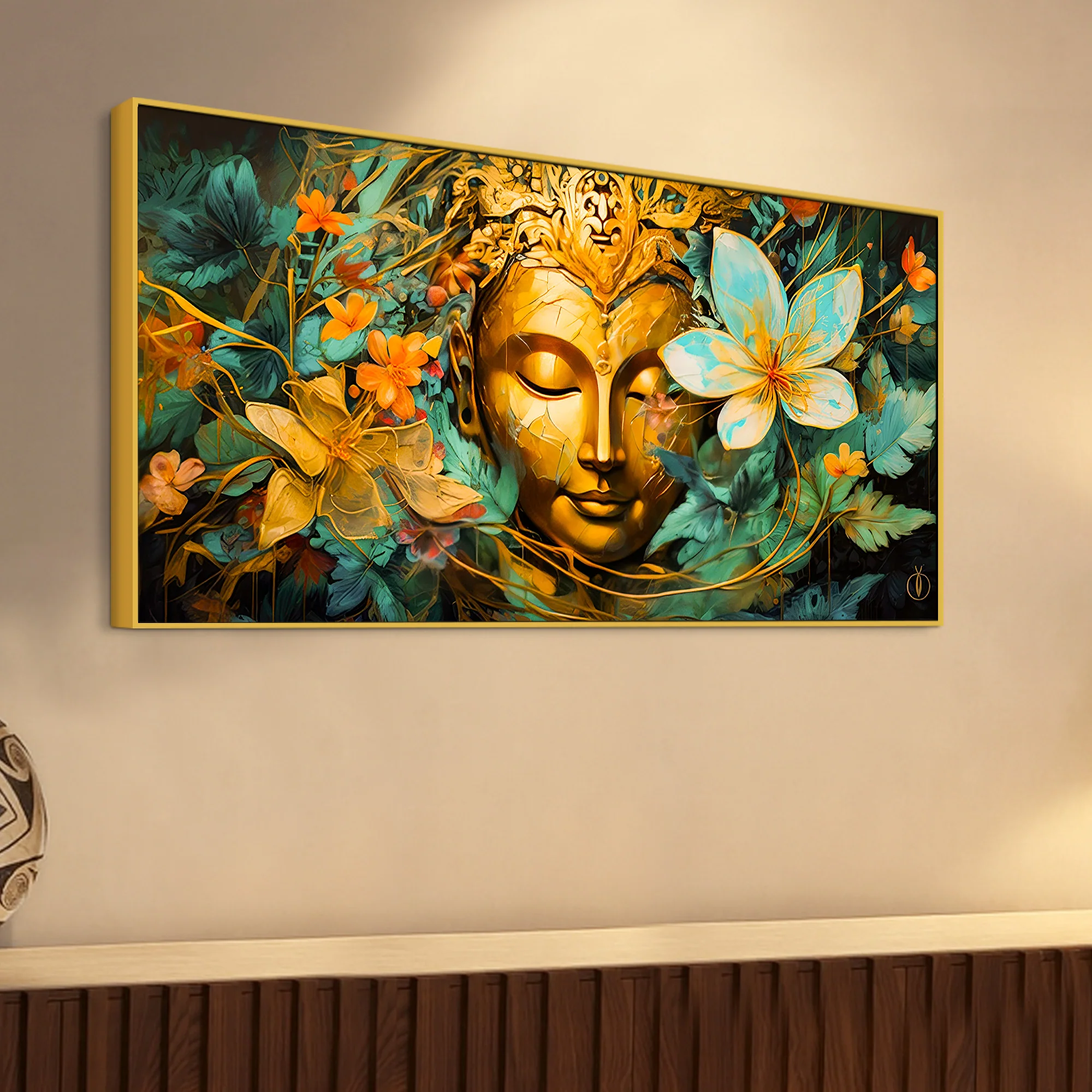 Premium Gautam Buddha Wall Painting for Living Room & Office - Image 5
